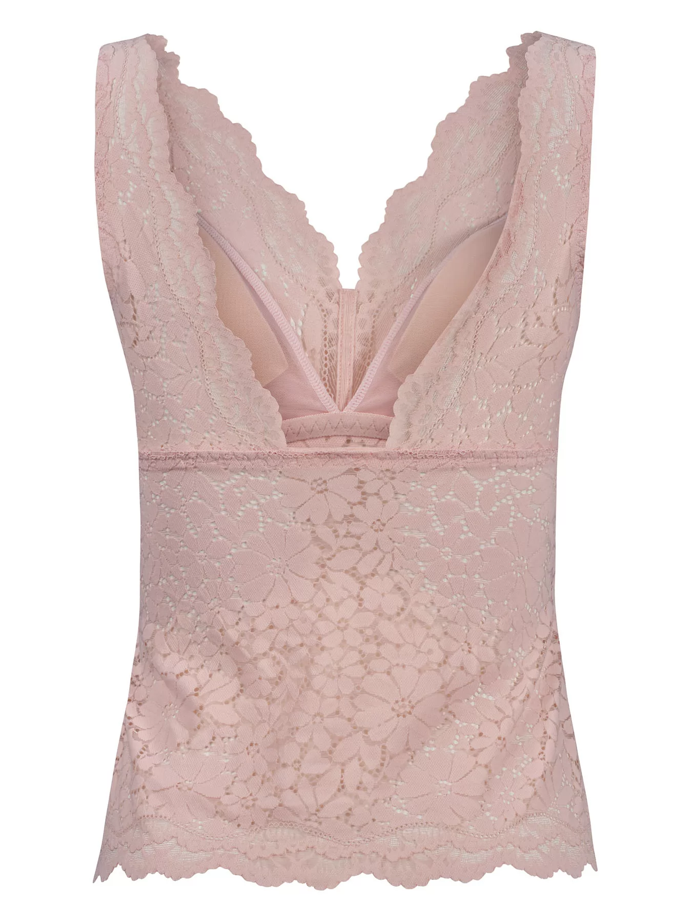 Pudrowy róż, różowy Top z biustonoszem Skiny Wonderfulace 082895 - zdjęcie 5