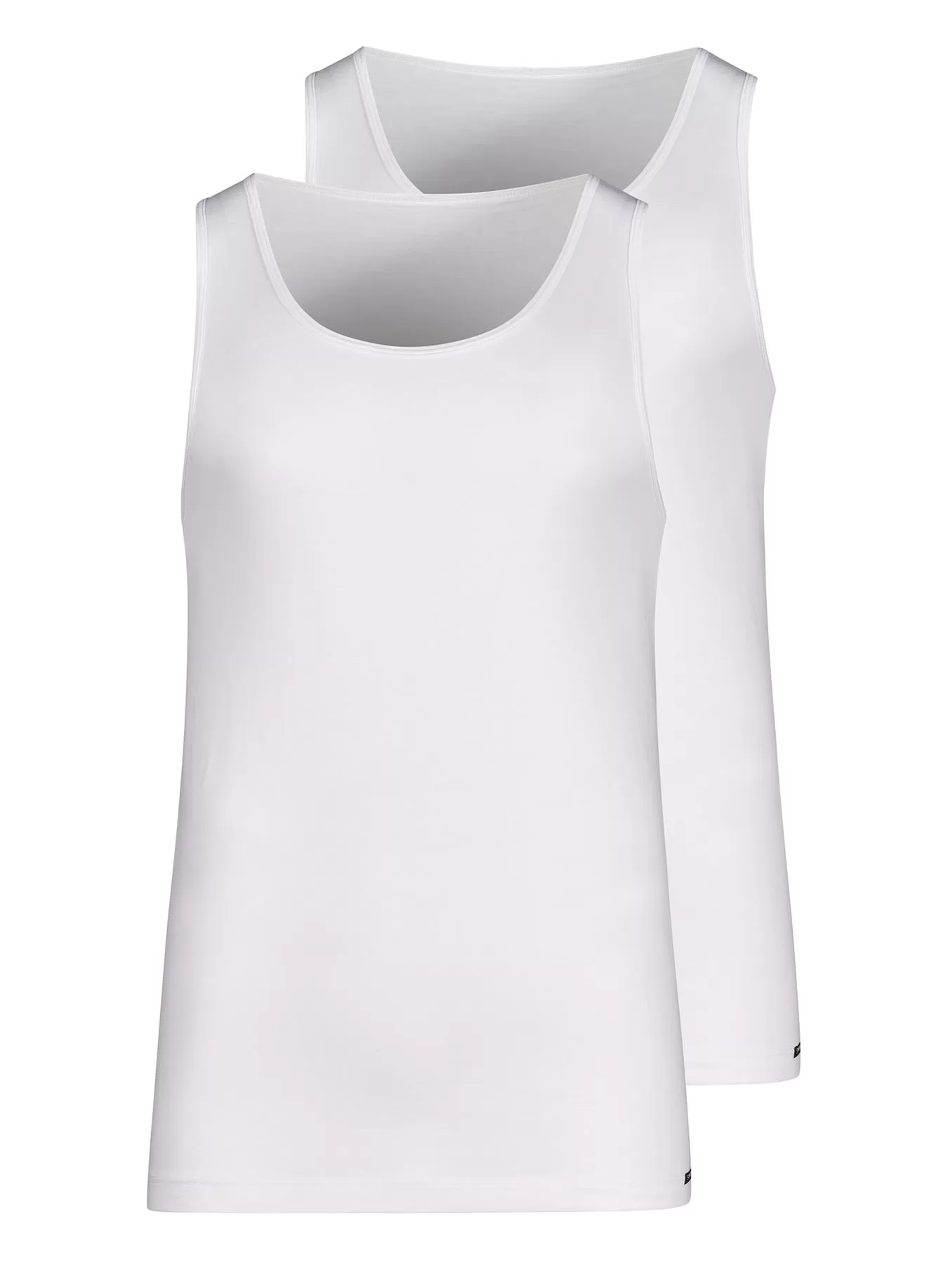 Biały Podkoszulka męska 2PACK Skiny Cotton Advantage 080806 - zdjęcie 2