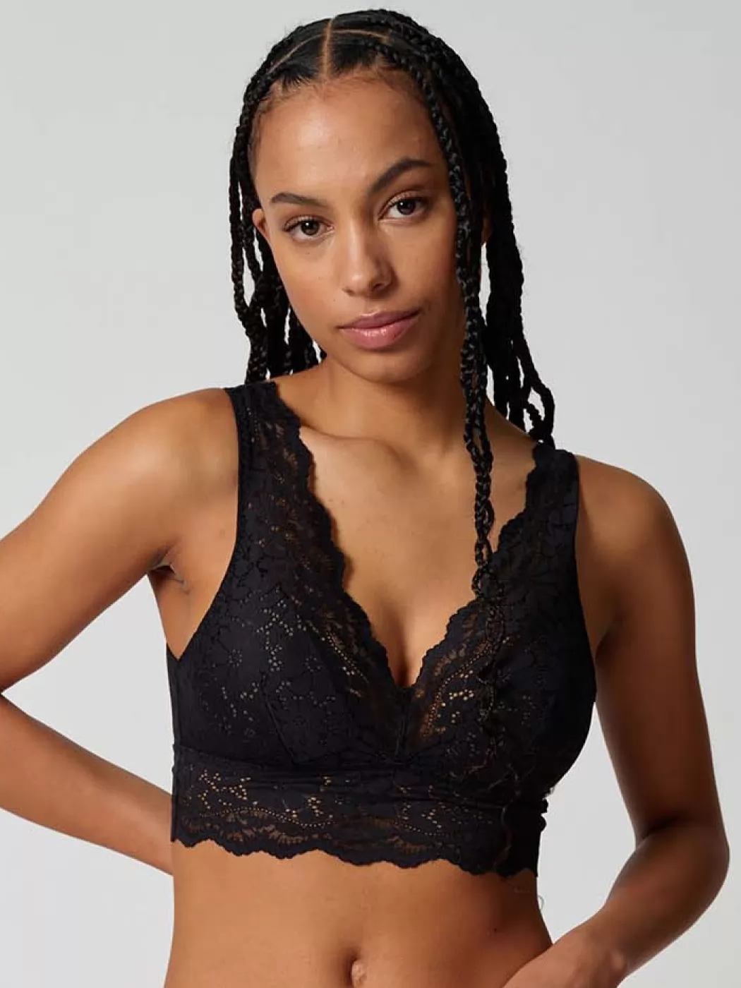 Czarny Biustonosz bez fiszbin Skiny Wonderfulace 082902 - zdjęcie 1