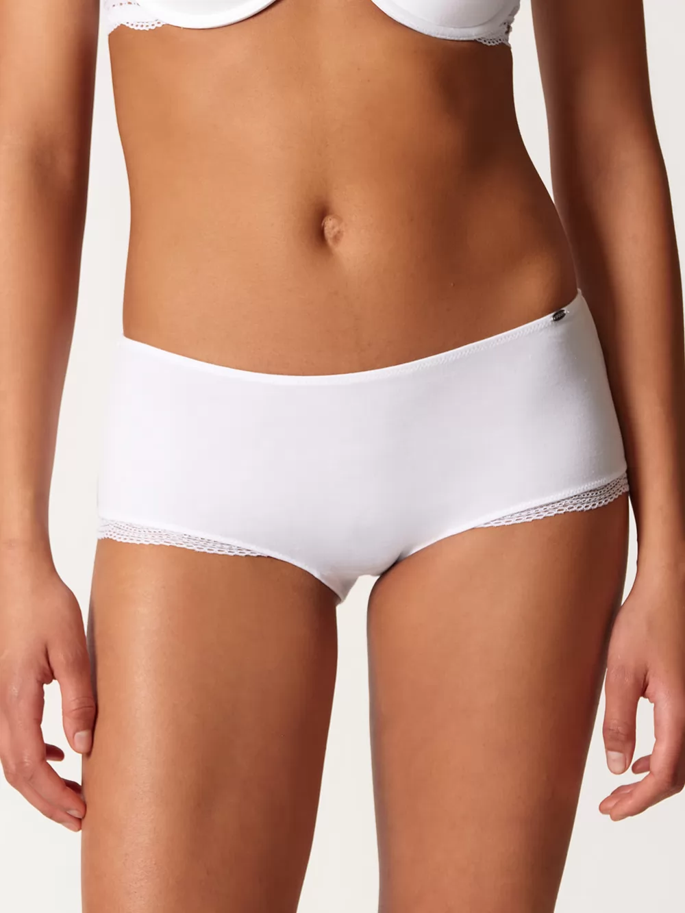 Biały Bokserki 2PACK Skiny Classicotton 081996 - zdjęcie 1