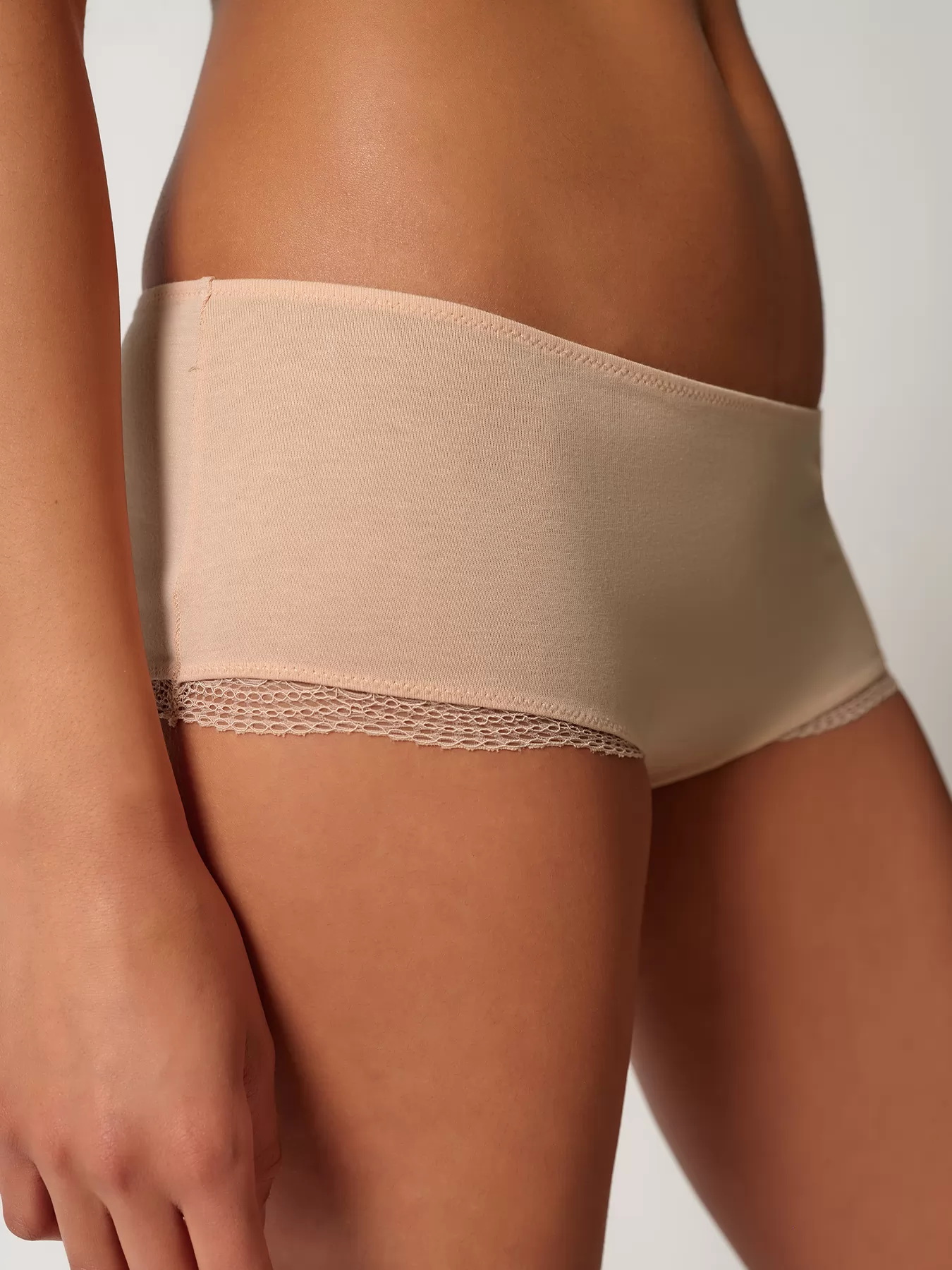 Beżowy Bokserki 2PACK Skiny Classicotton 081996 - zdjęcie 4