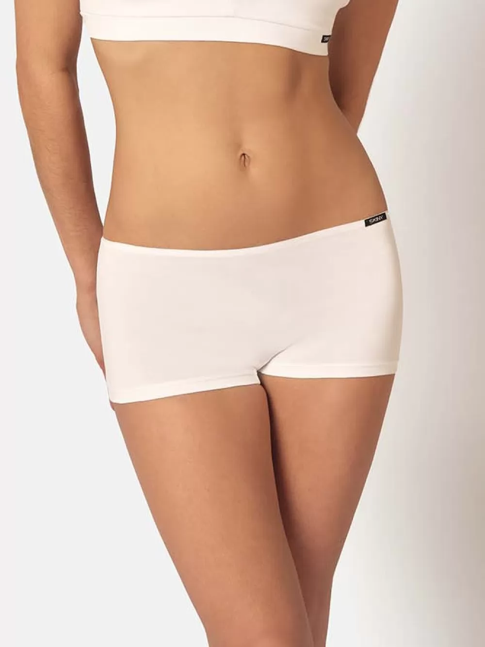 Biały Bokserki Skiny Cotton Essentials 080904 - zdjęcie 1