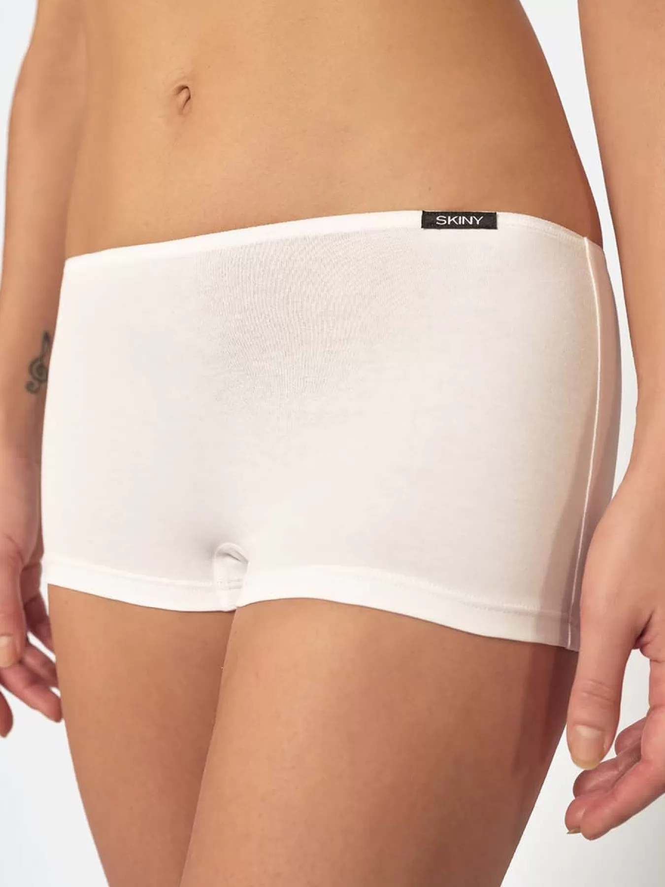 Biały Bokserki Skiny Cotton Essentials 080904 - zdjęcie 3