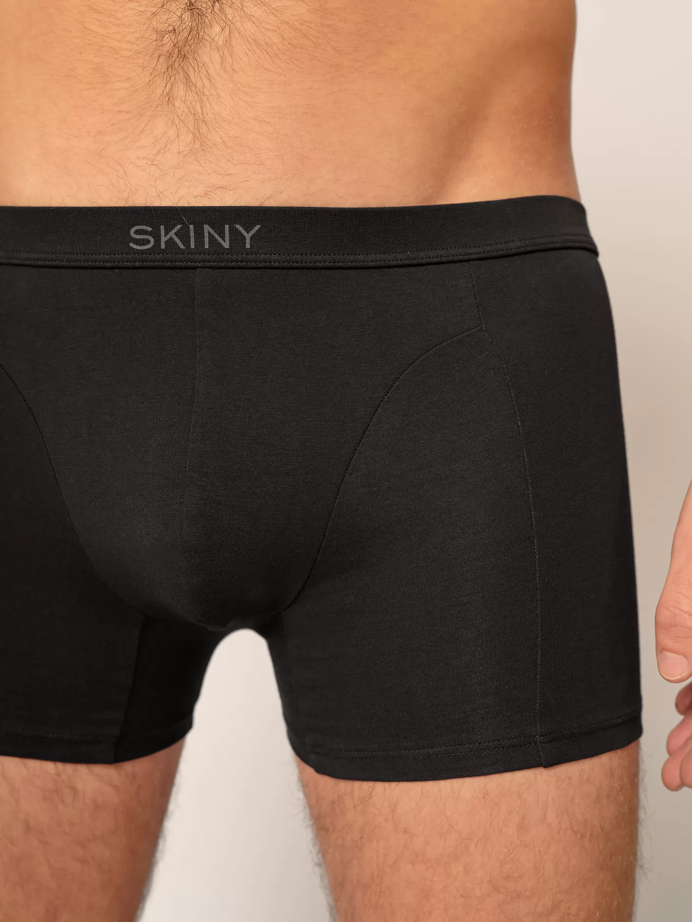 Czarny Bokserki męskie Skiny Cotton Fresh 080981 - zdjęcie 3