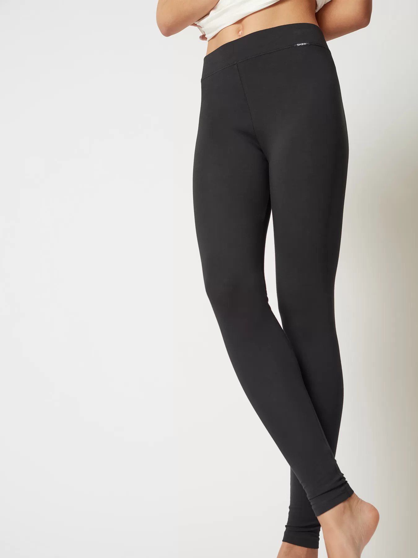 Czarny Leginsy damskie Skiny Every Night in Mix&Match 080778 - zdjęcie 3