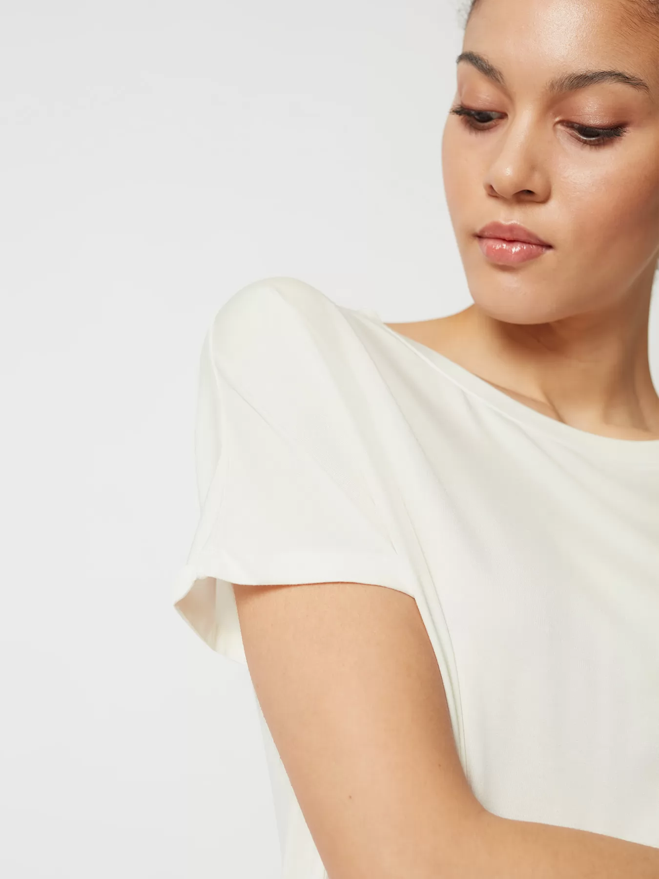 Kremowy Koszulka damska Skiny Every Night in Mix&Match 080774 - zdjęcie 3