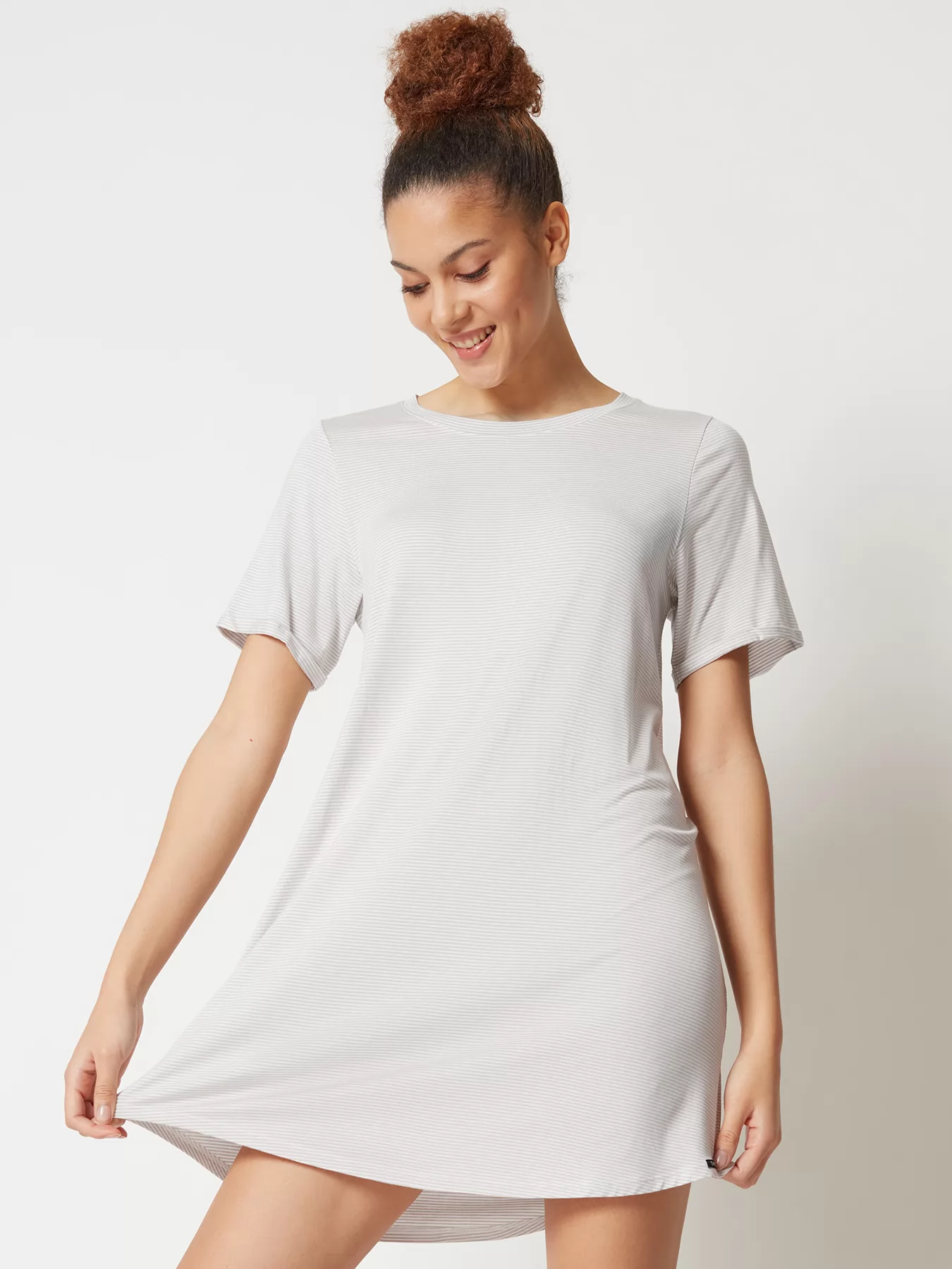 Szary Koszula nocna Skiny Every Night in Mix&Match 080772 - zdjęcie 1