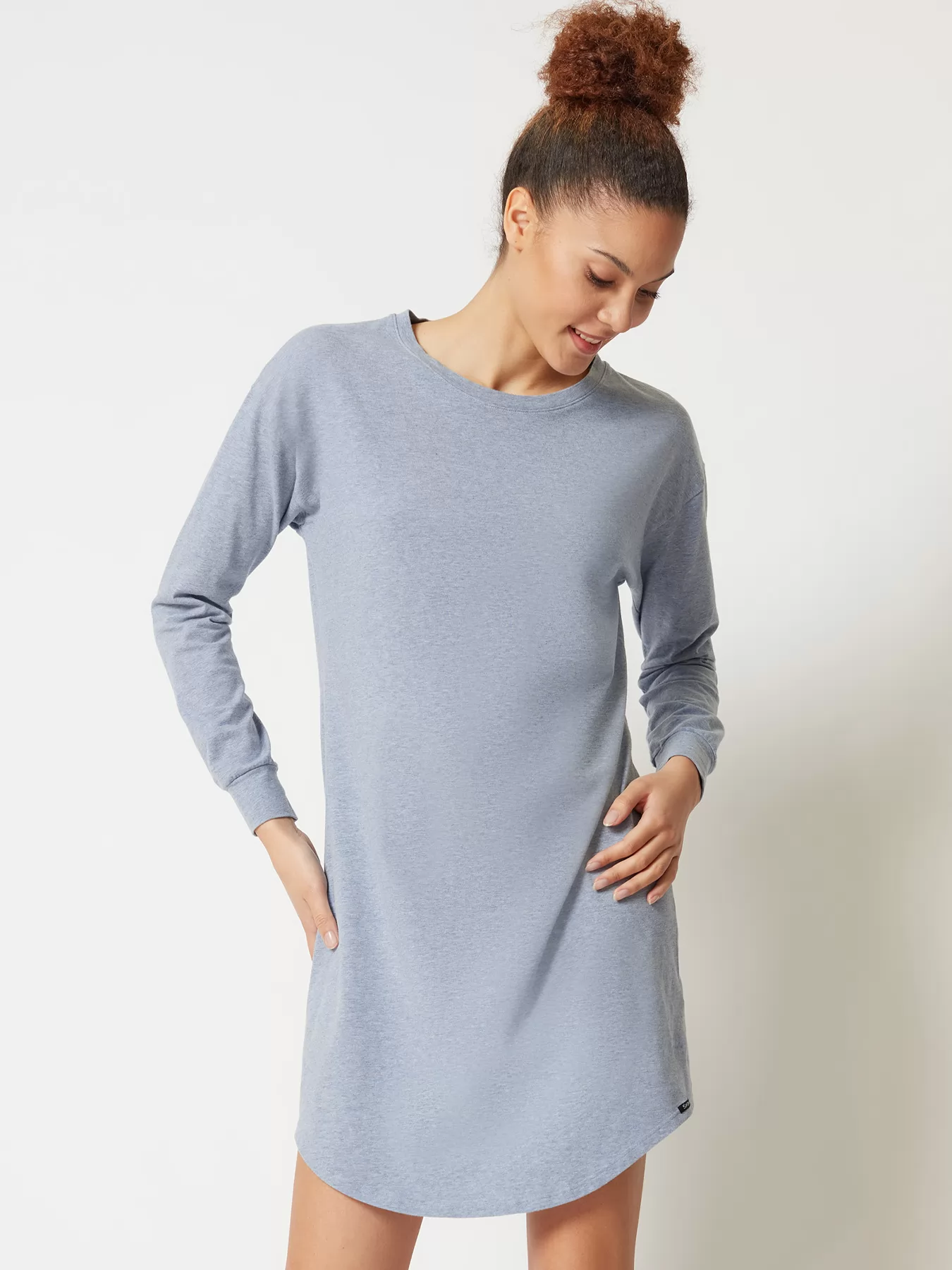 Szary Koszula nocna Skiny Every Night in Mix&Match 080773 - zdjęcie 1