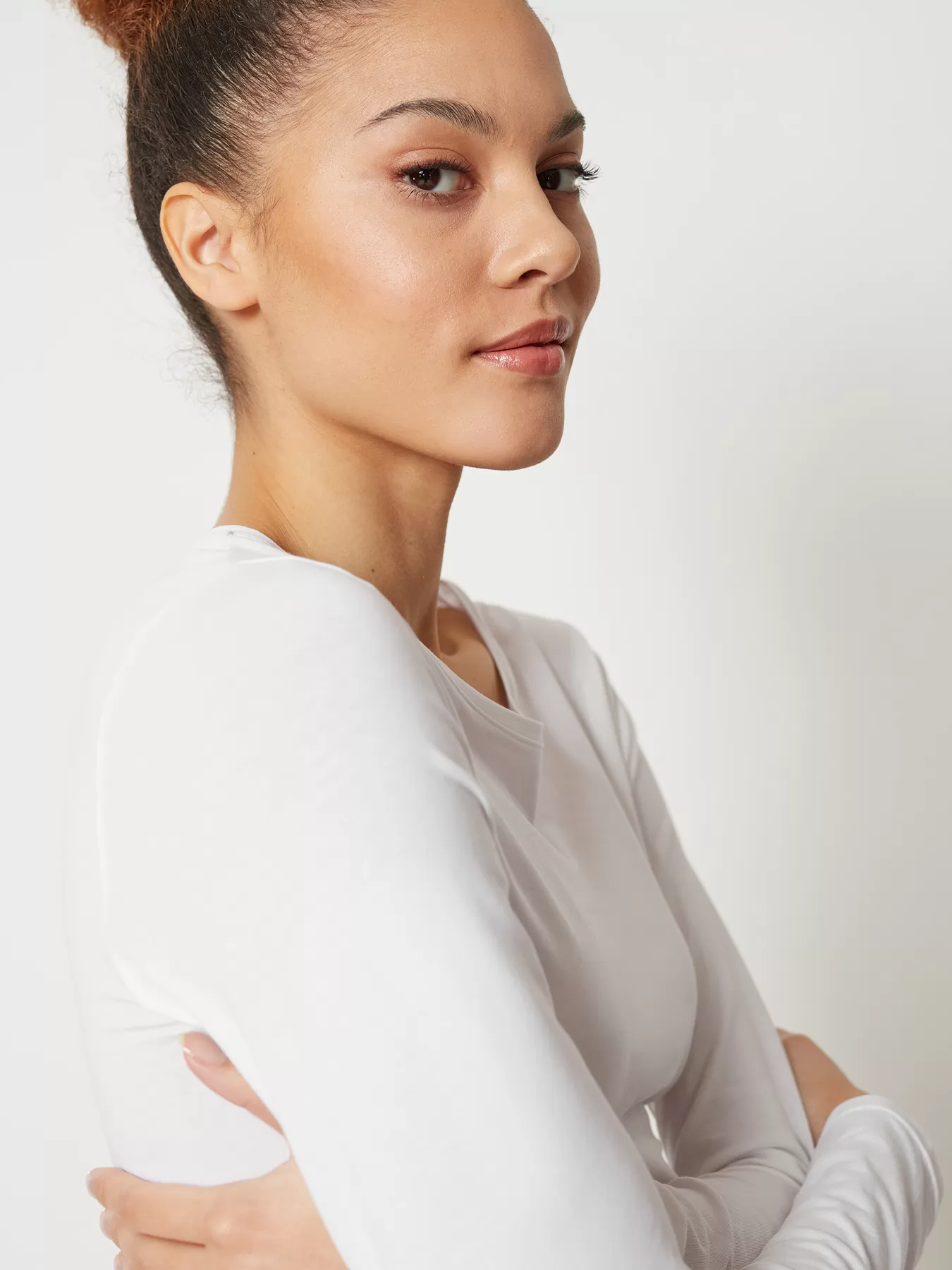 Biały Koszulka damska Skiny Cotton Essentials 080786 - zdjęcie 3