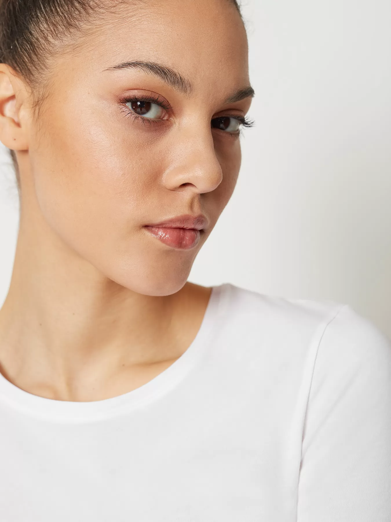 Biały Koszulka damska Skiny Cotton Essentials 080785 - zdjęcie 3