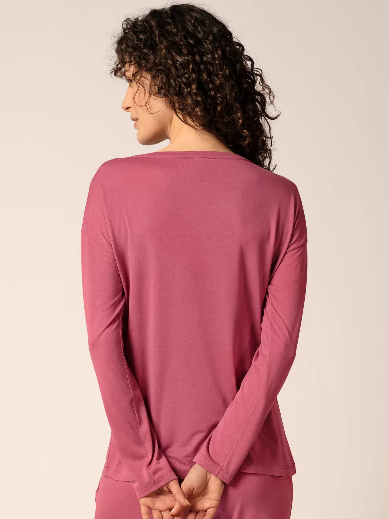 Różowy Koszulka damska Huber Basic Selection 019005 - zdjęcie 2