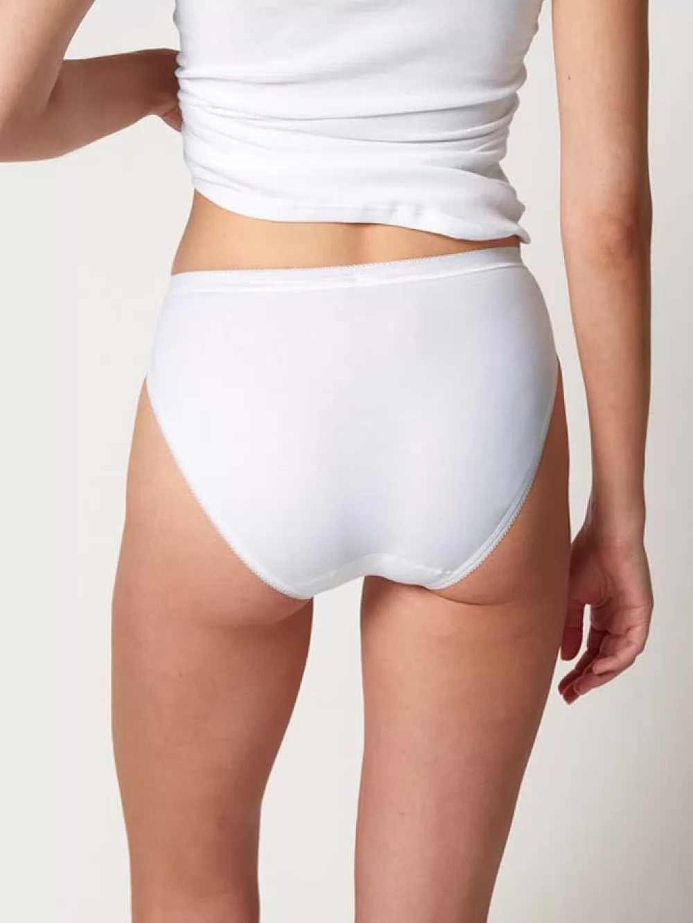 Biały Figi damskie 4PACK Huber 015817 - zdjęcie 3