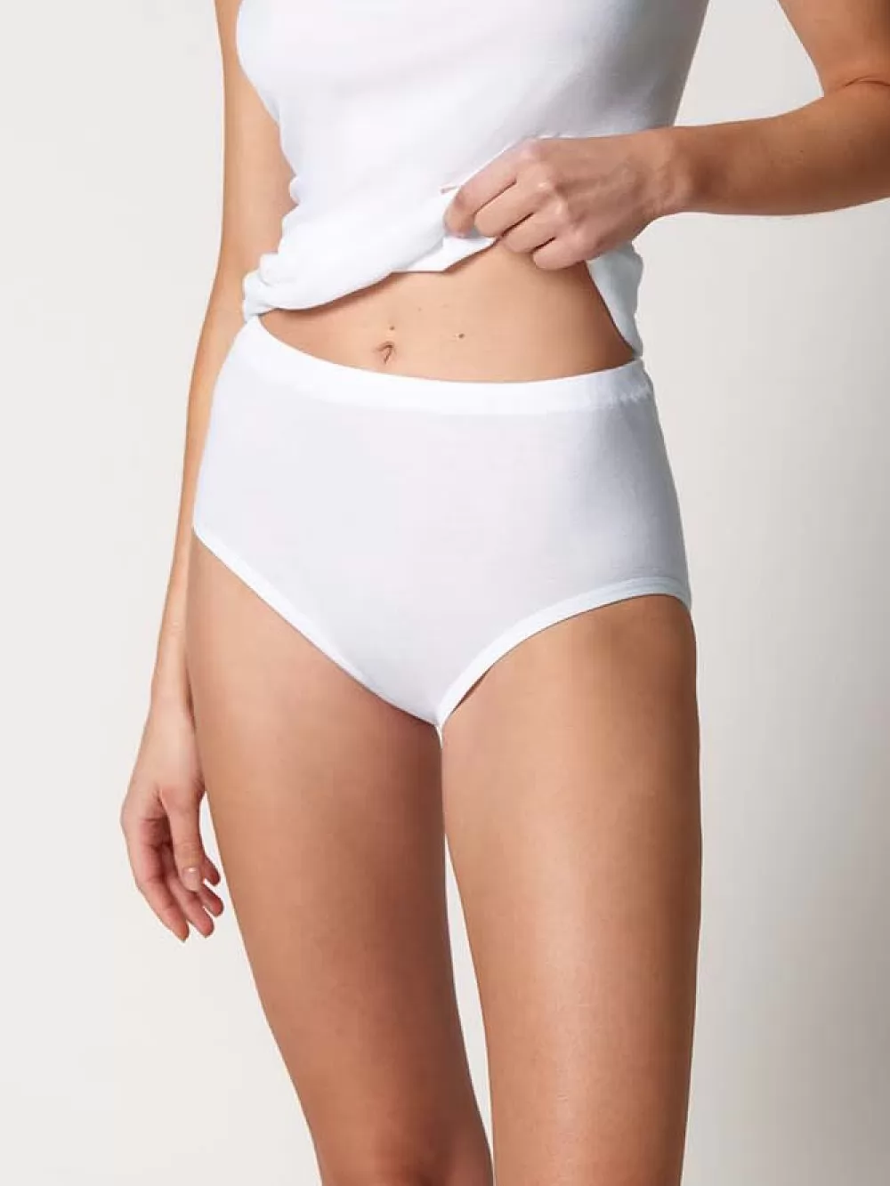 Biały Figi damskie 2PACK Huber Extra Fine 016016 - zdjęcie 1