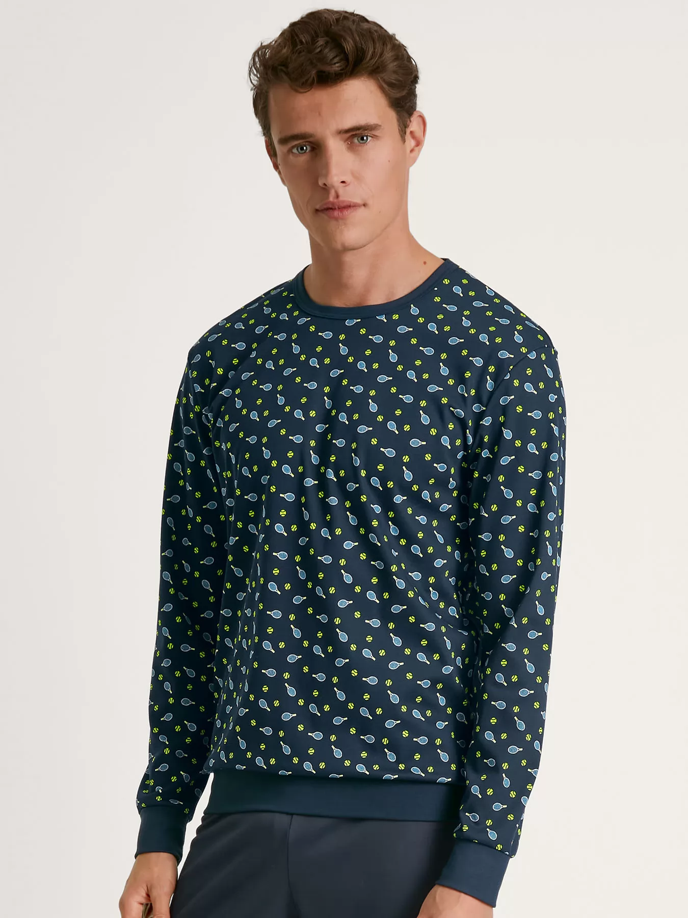 Granatowy Piżama męska Calida Relax Enjoy 42883 - zdjęcie 3