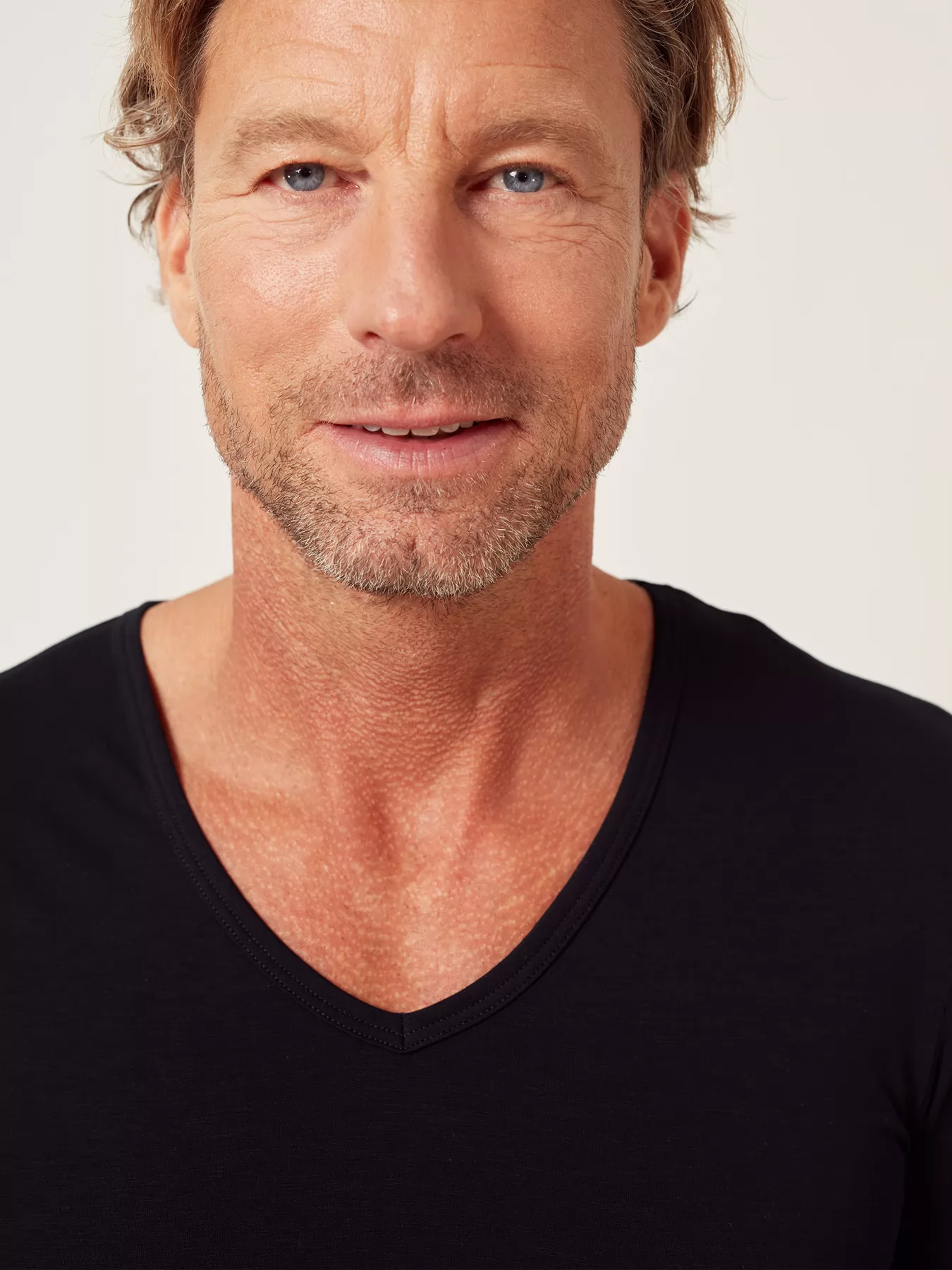 Czarny Koszulka męska Huber Cool Lyocell Selection 110053 - zdjęcie 3