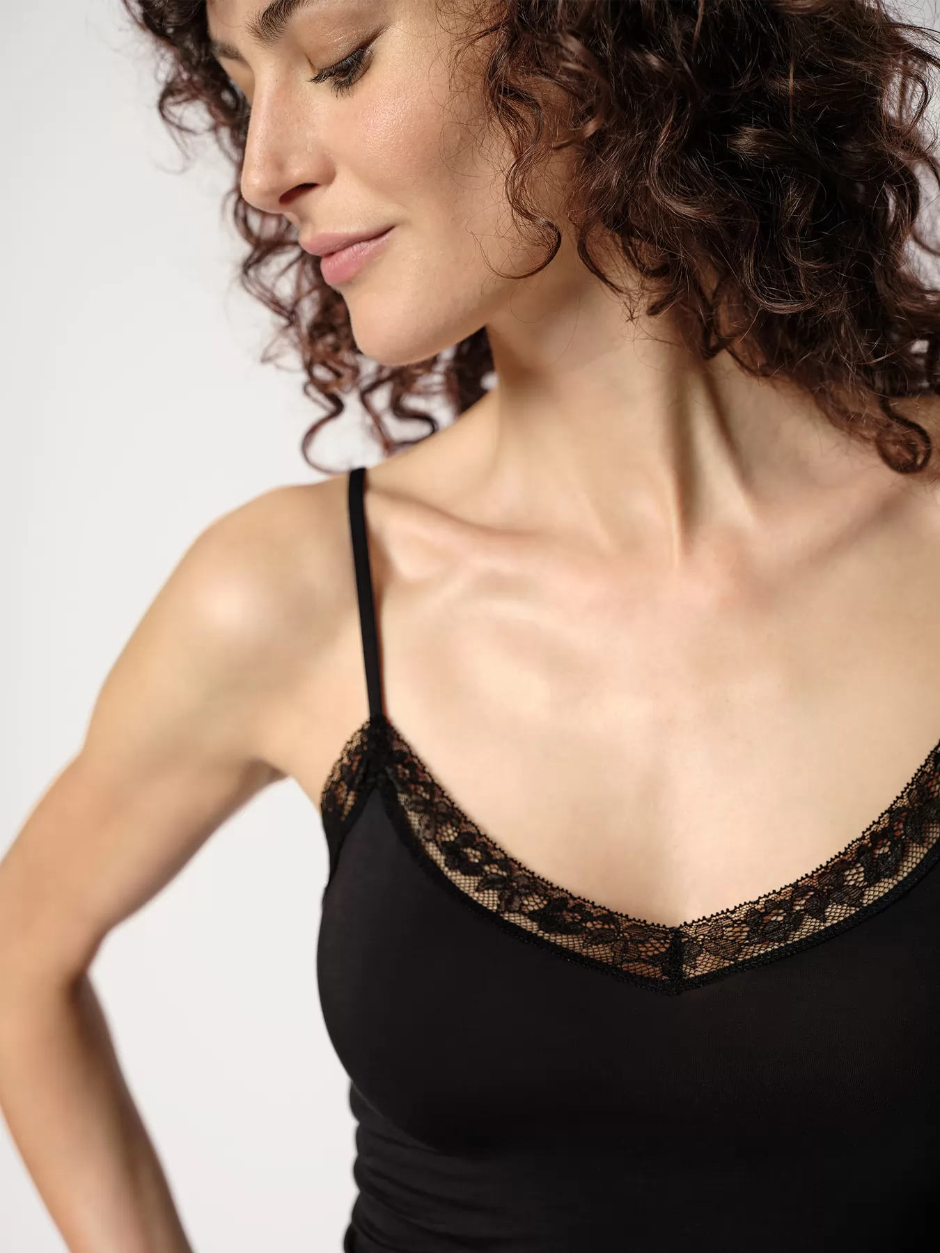 Czarny Koszulka damska Huber Soft Modal 010223 - zdjęcie 3