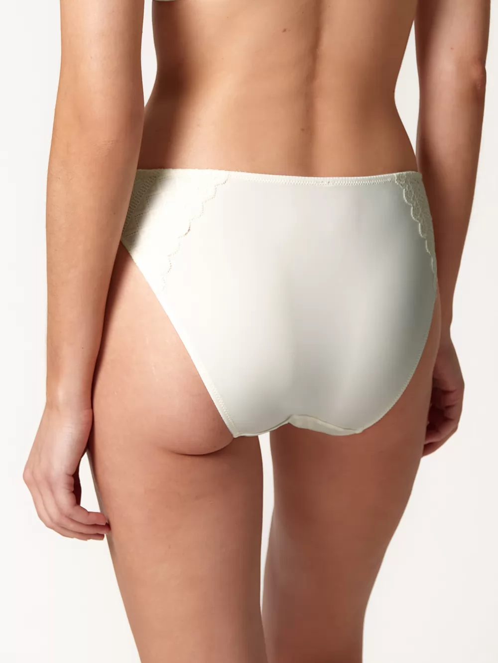 Kremowy Figi damskie Huber Micro Ornament 010248 - zdjęcie 2