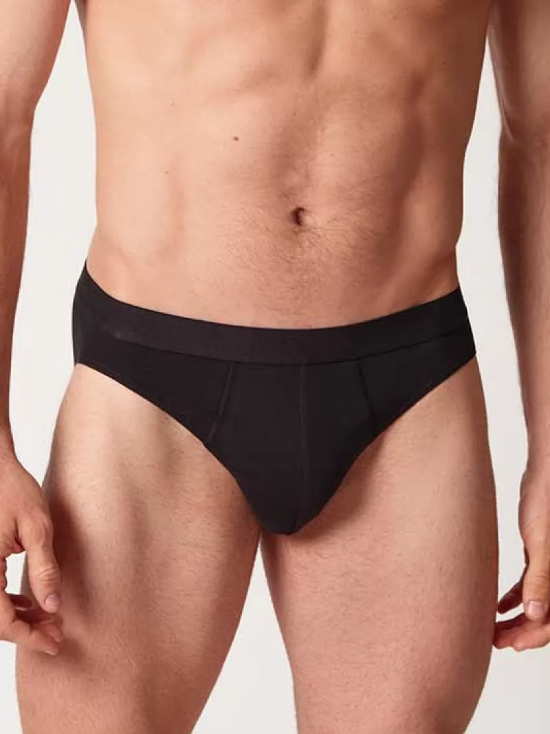 Czarny Slipy męskie 2PACK Huber 112493 - zdjęcie 1