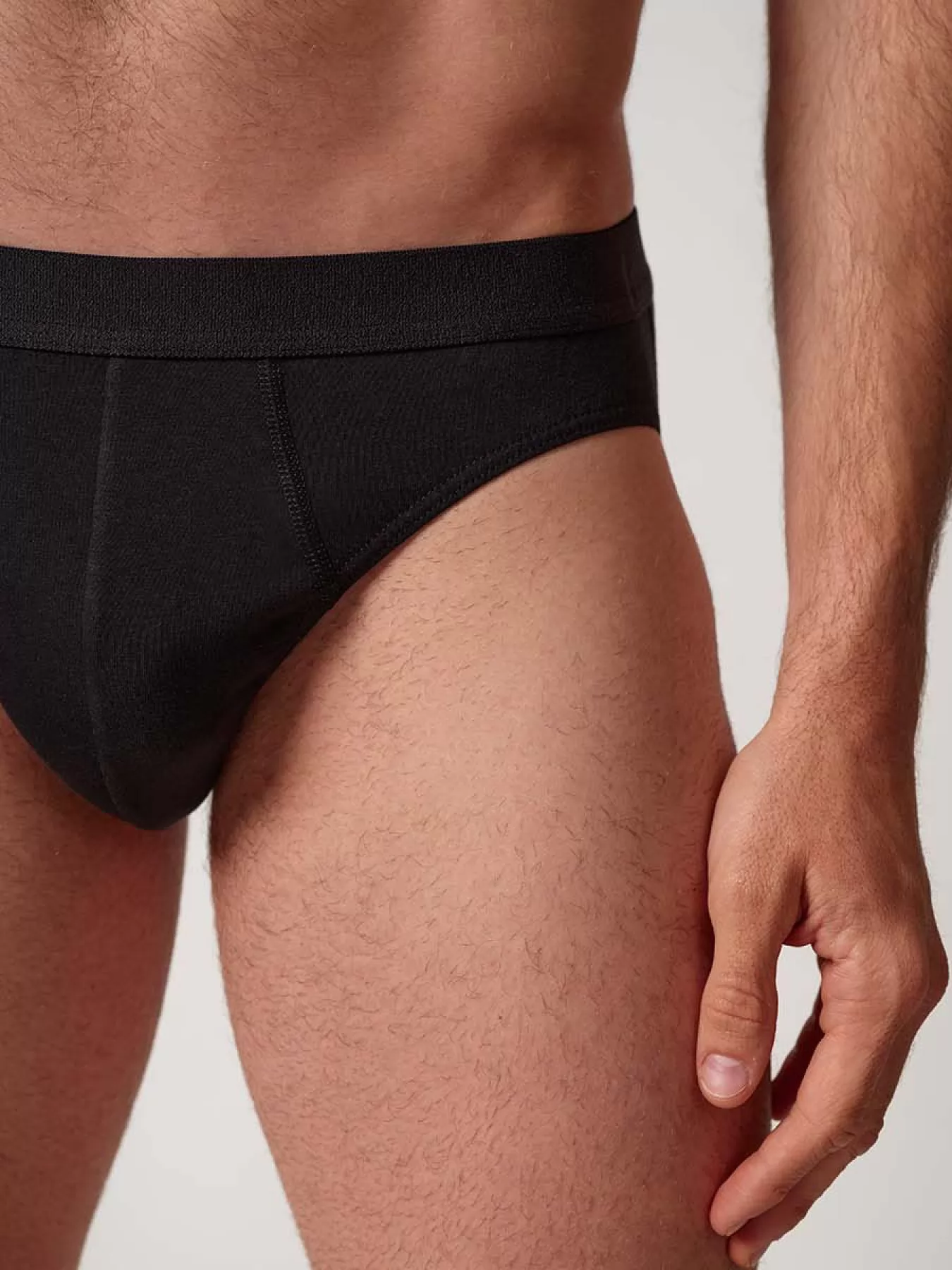 Czarny Slipy męskie 2PACK Huber 112493 - zdjęcie 4