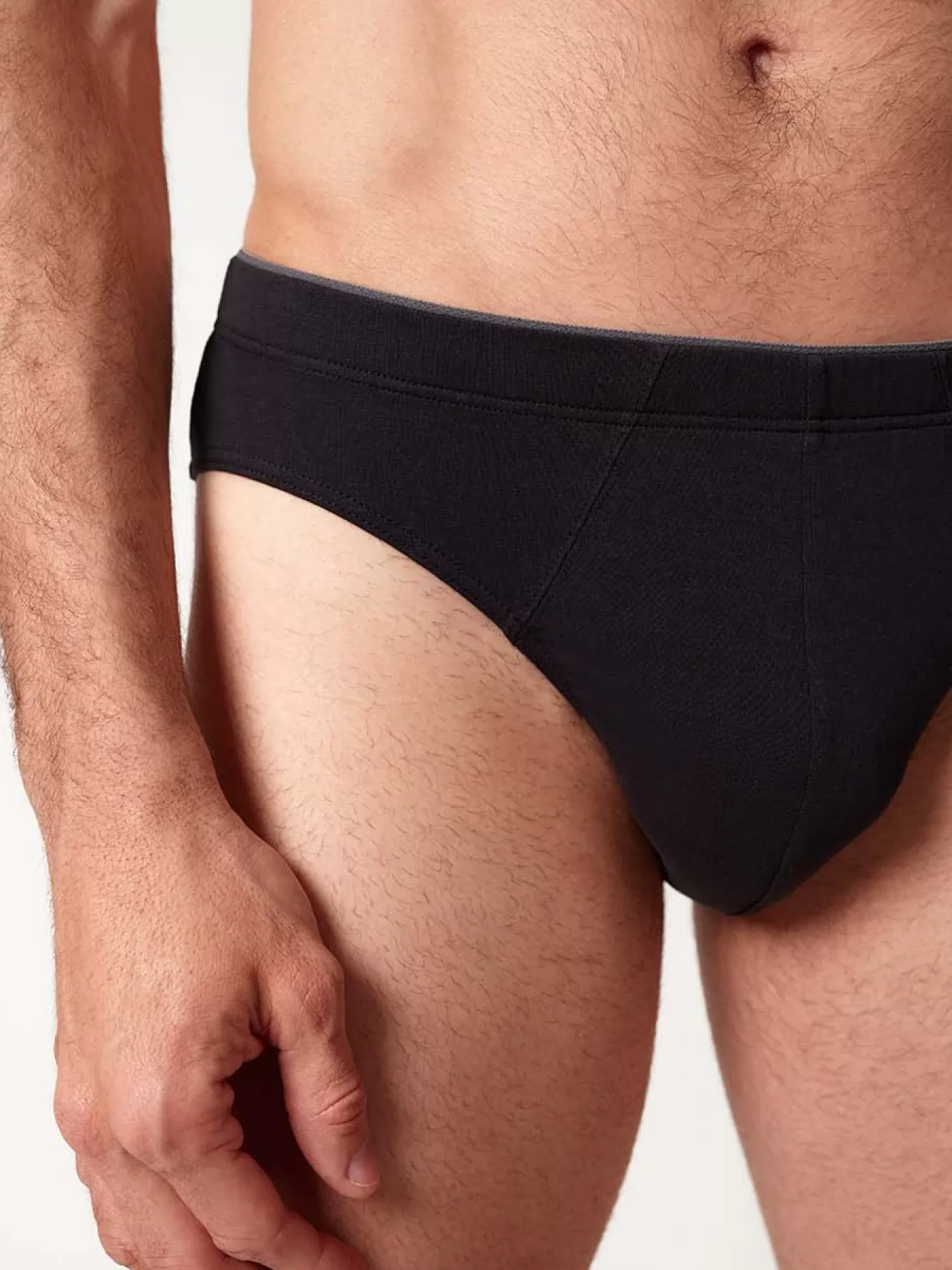 Czarny Slipy męskie 3PACK Huber 112635 - zdjęcie 4