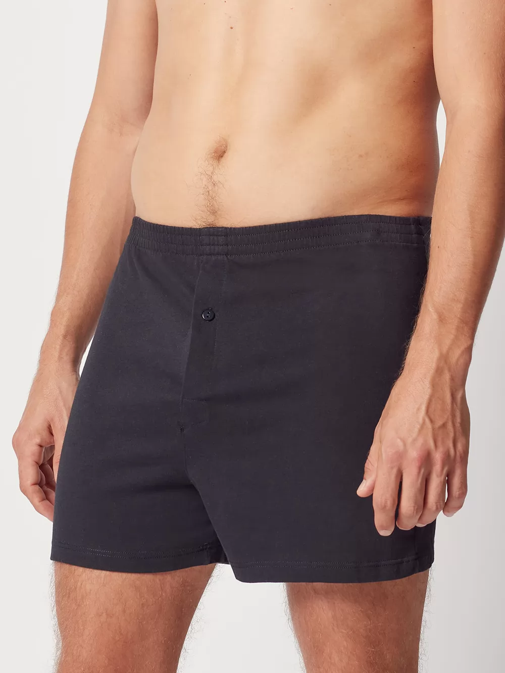 Czarny Bokserki męskie Huber Jerseyboxer Selection 112035 - zdjęcie 1