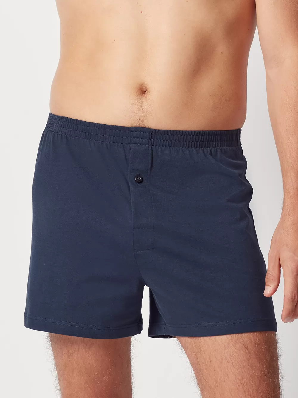 Granatowy Bokserki męskie Huber Jerseyboxer Selection 112035 - zdjęcie 1