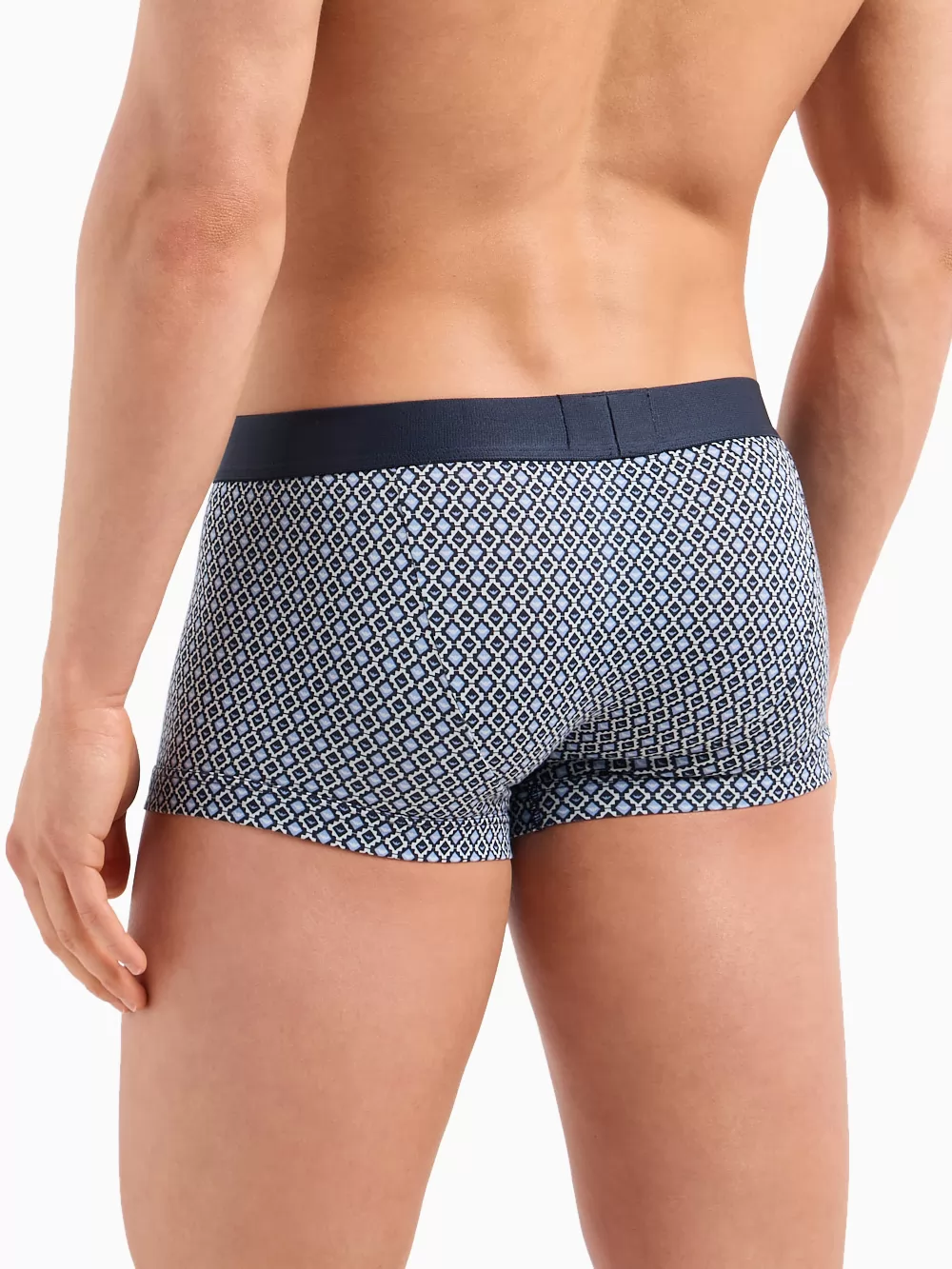 Granatowy, niebieski, wielobarwny Bokserki męskie 2PACK Emporio Armani 1112104F504 - zdjęcie 4