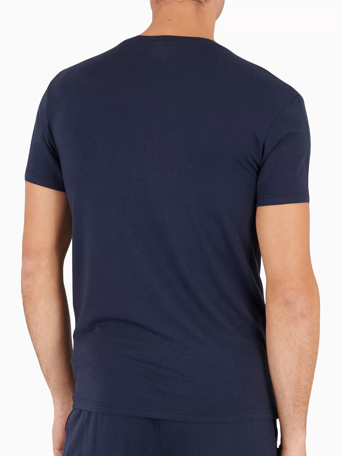 Granatowy Koszulka męska Emporio Armani 1119714F526 - zdjęcie 2