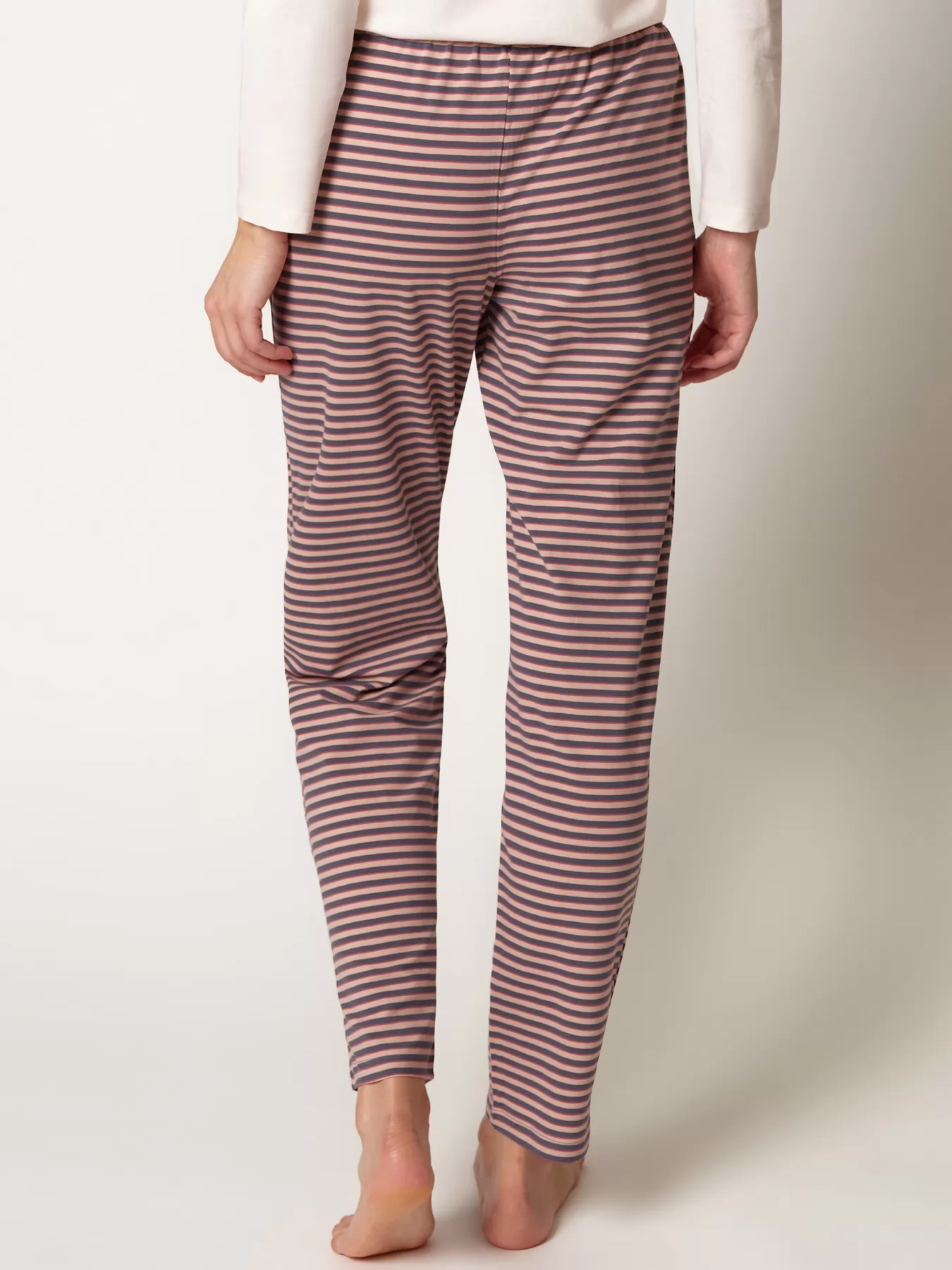 Różowy, wielobarwny Spodnie damskie Huber Basic Selection 019015 - zdjęcie 2