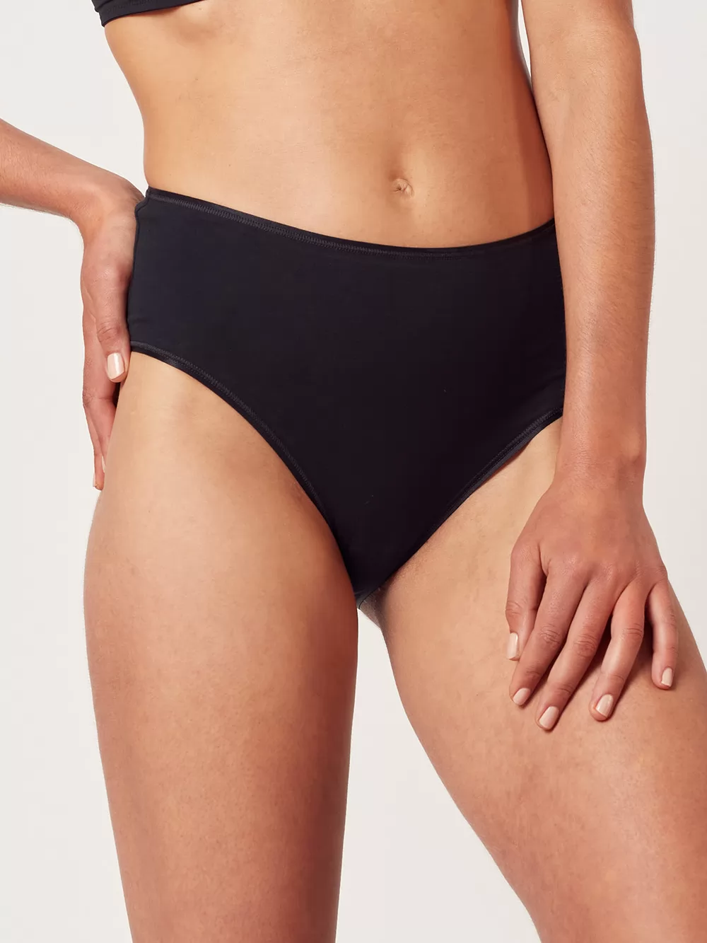 Czarny Figi damskie 2PACK Huber 010113 - zdjęcie 1