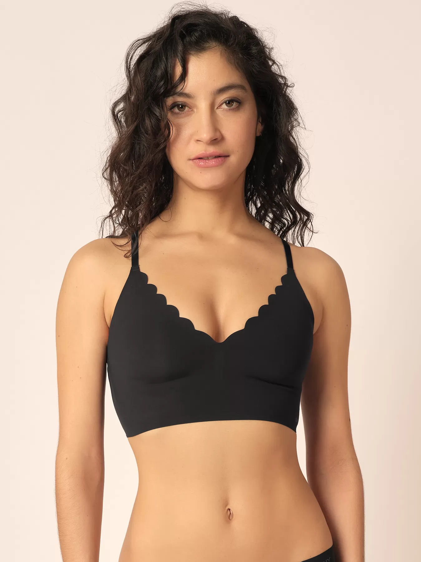 Czarny Top damski Skiny Micro Lovers 084272 - zdjęcie 1