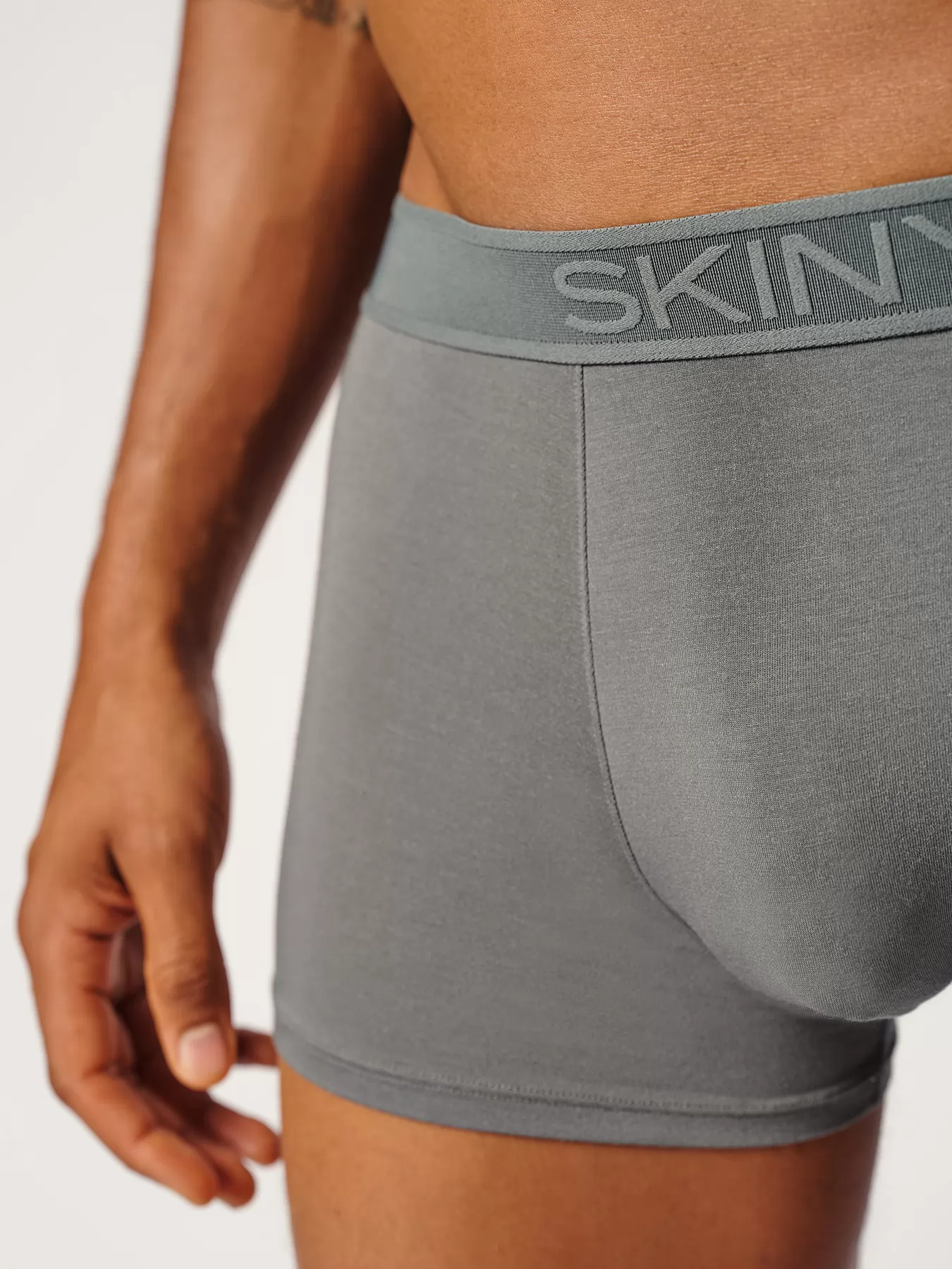 Szary Bokserki męskie Skiny Calmodal 081403 - zdjęcie 3