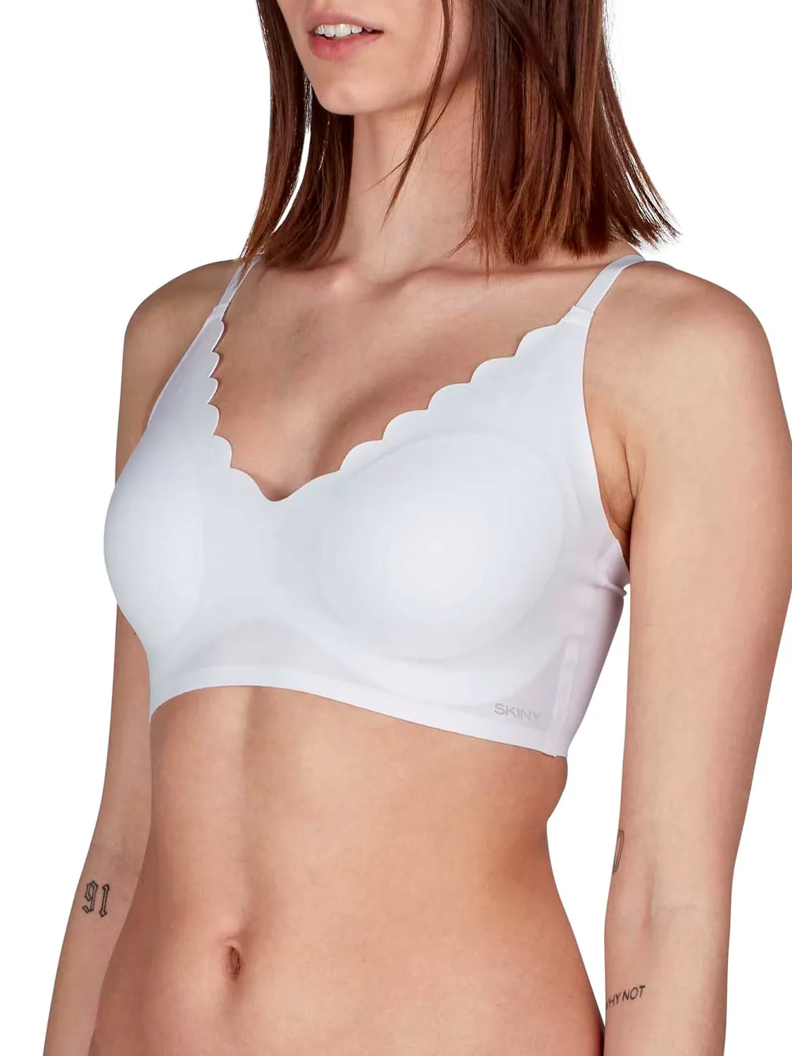 Biały Top damski Skiny Micro Lovers 084272 - zdjęcie 1