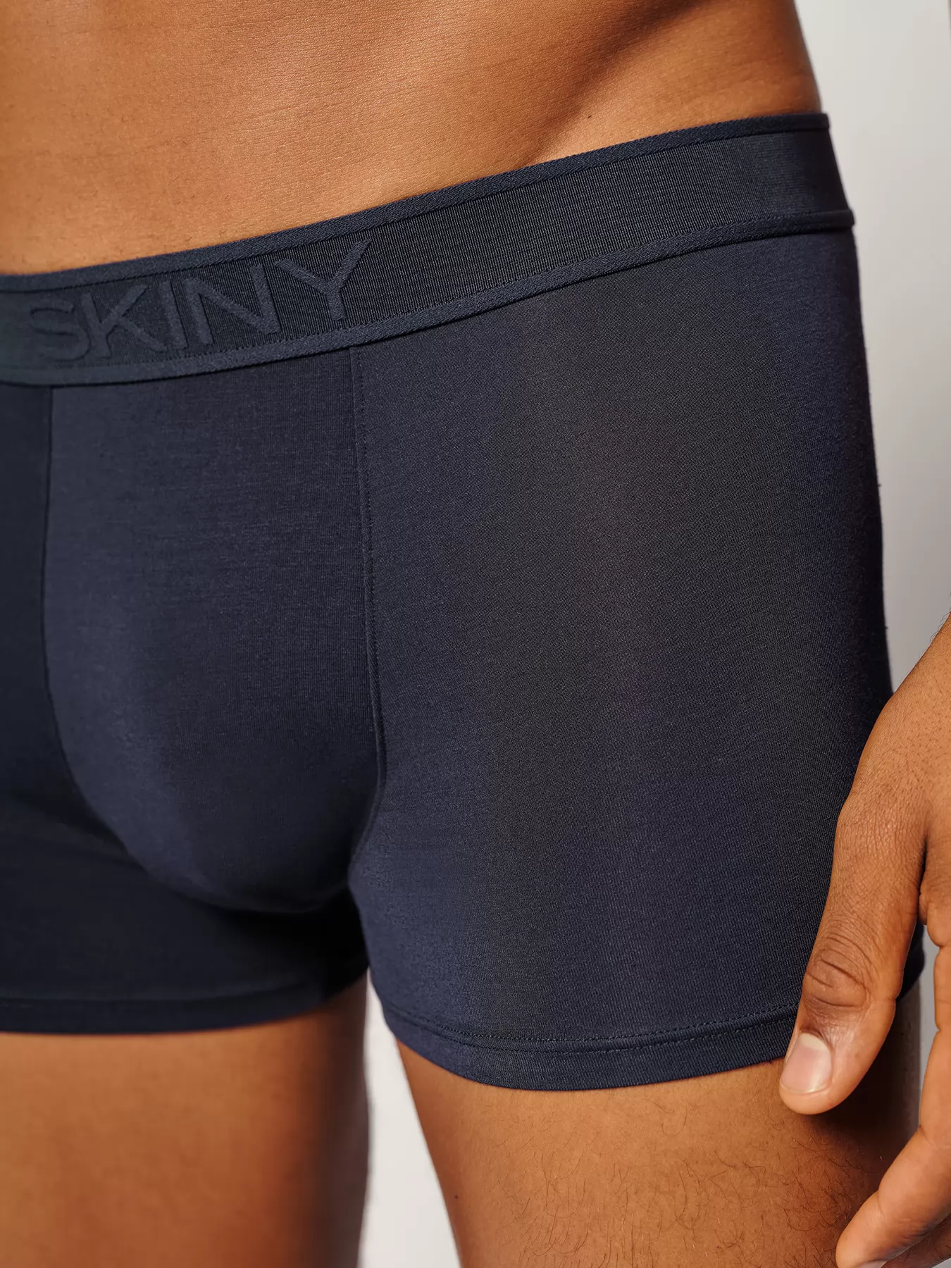 Granatowy Bokserki męskie Skiny Calmodal 081403 - zdjęcie 3