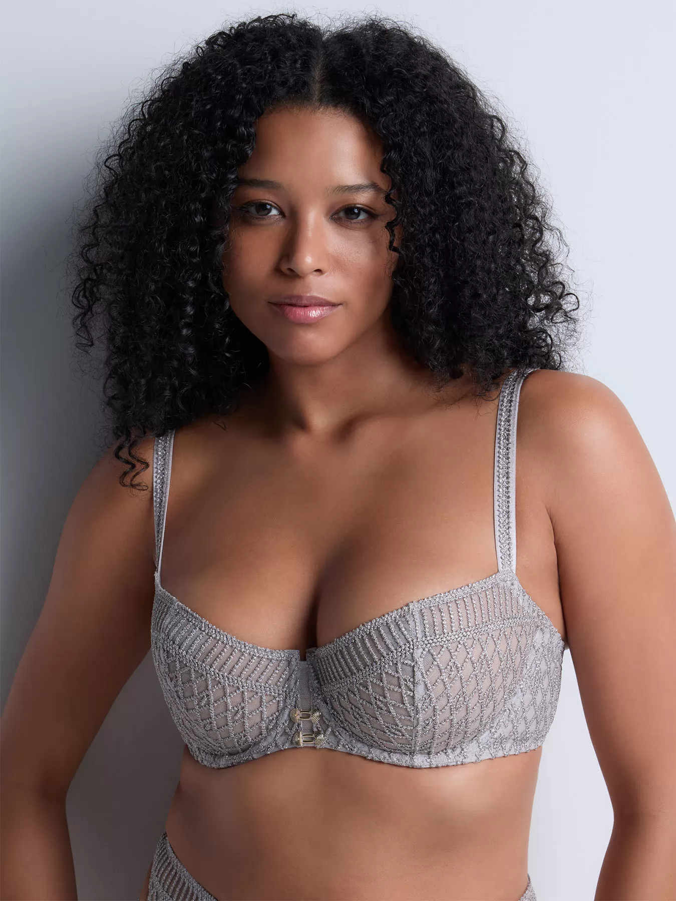 Srebrny Biustonosz balkonetka Aubade Stardust Dream 4DF14 - zdjęcie 1