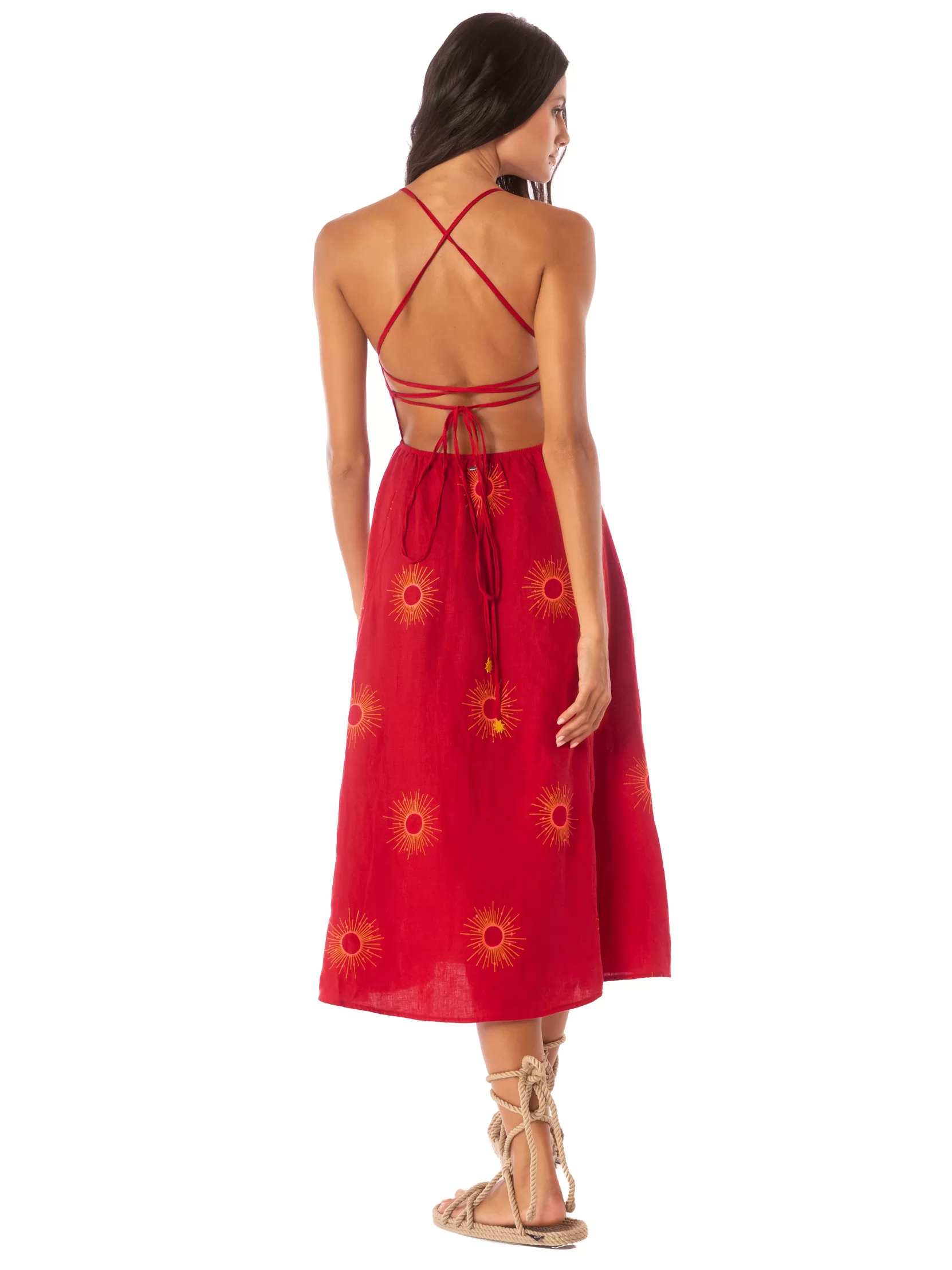 Czerwony Sukienka plażowa Maaji Eclipse PT2268CM - zdjęcie 2