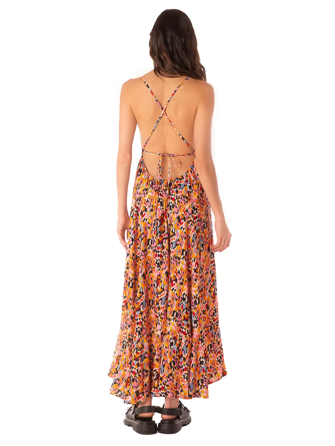 Różowy, wielobarwny Sukienka plażowa Maaji Prism Cat PT2688CL - zdjęcie 2