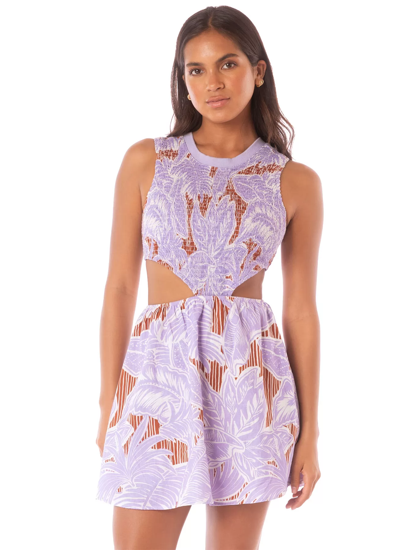 Fioletowy Sukienka plażowa Maaji Wisteria Bloom PT2566C - zdjęcie 1