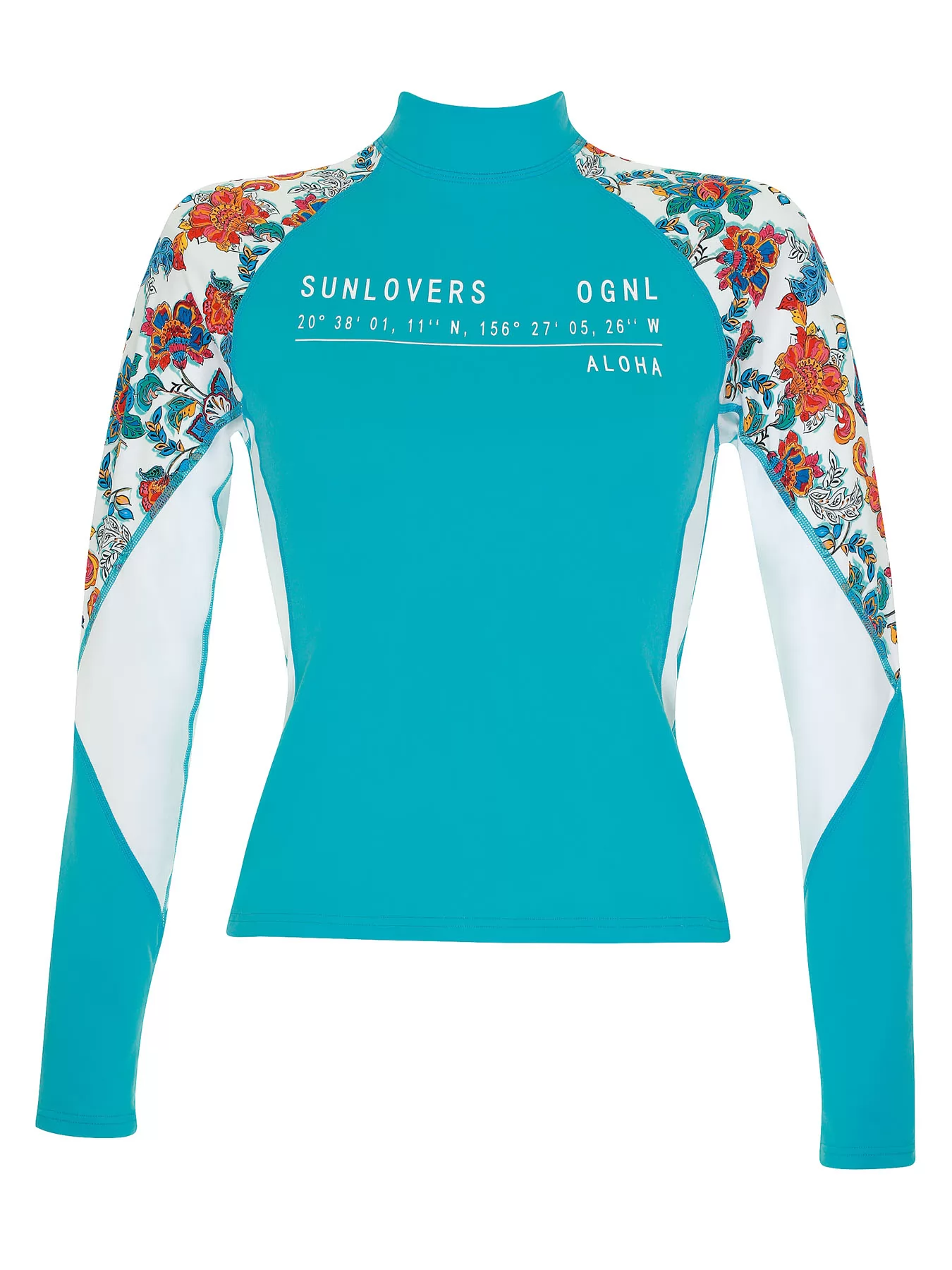 Niebieski, wielobarwny Koszulka do pływania Olympia 33680 - zdjęcie 4