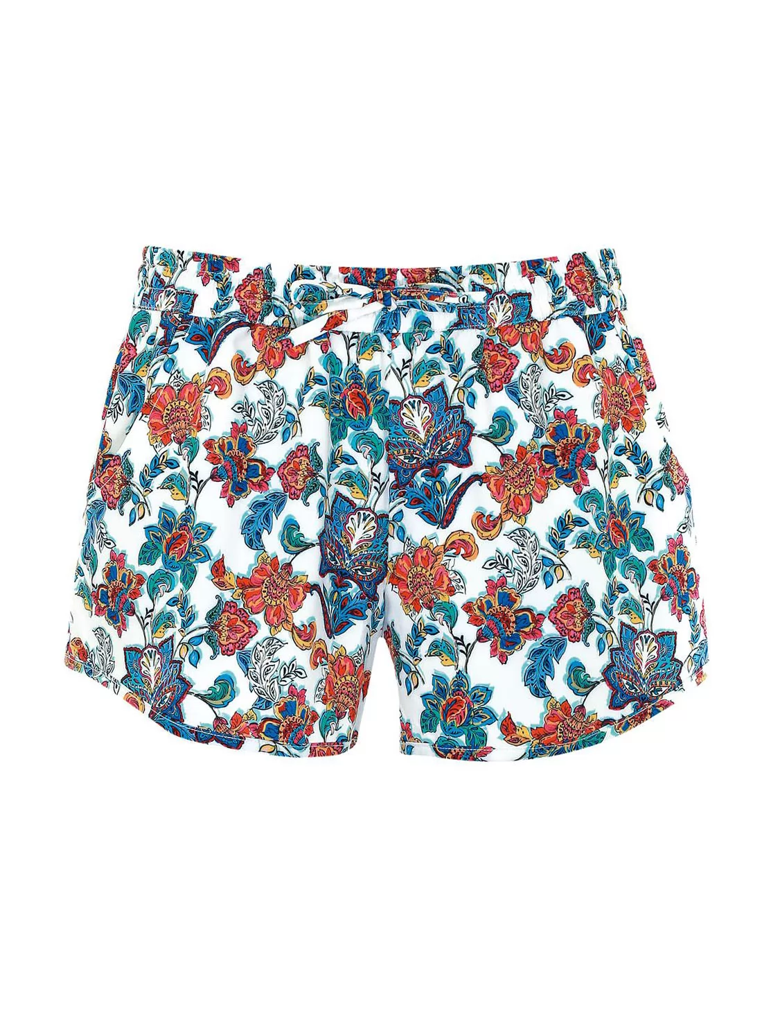 Niebieski, pomarańczowy, wielobarwny Spodenki plażowe Olympia 33662 - zdjęcie 1