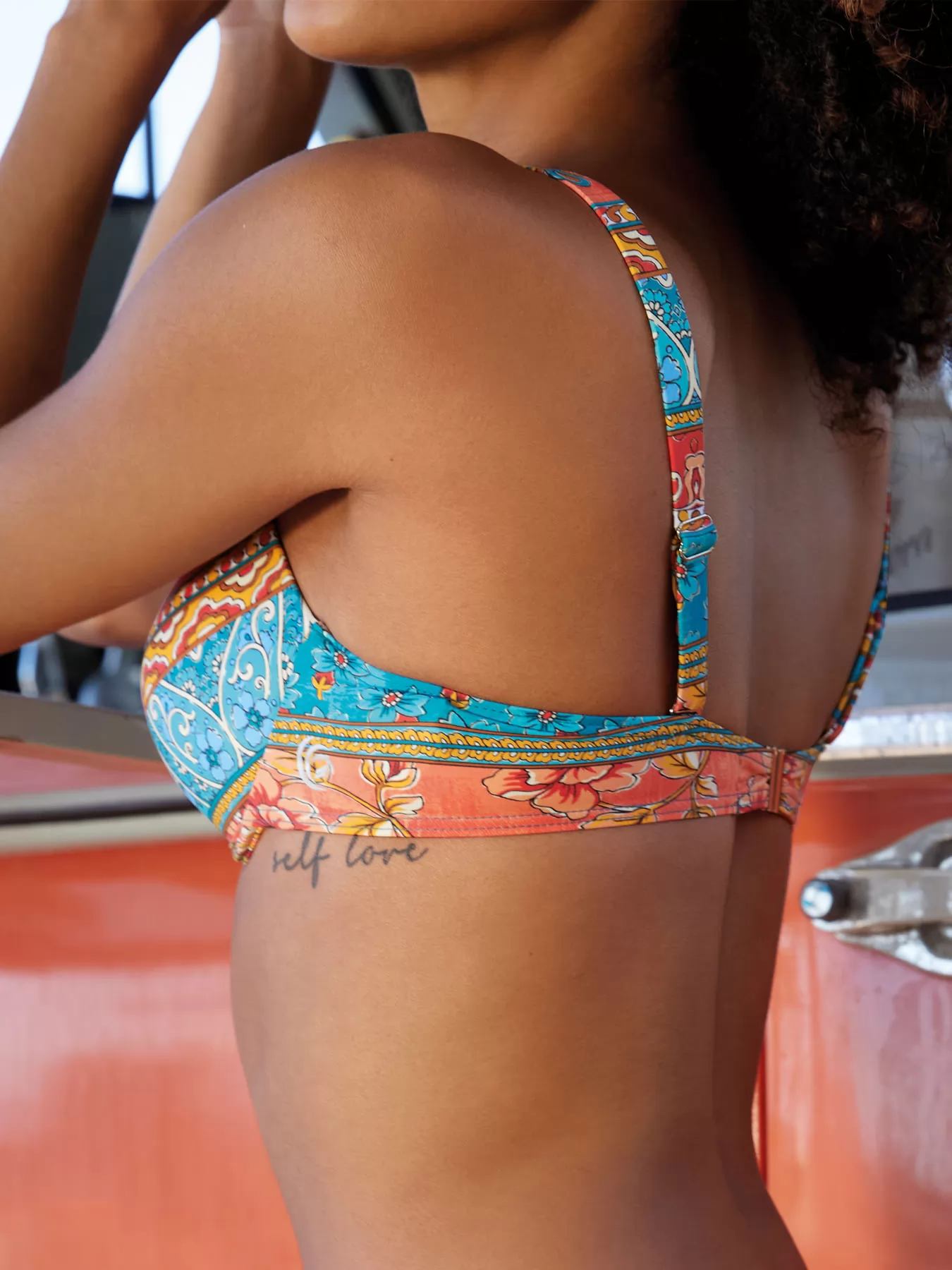 Czerwony, niebieski, wielobarwny Góra od kostiumu Olympia 31632 - zdjęcie 6