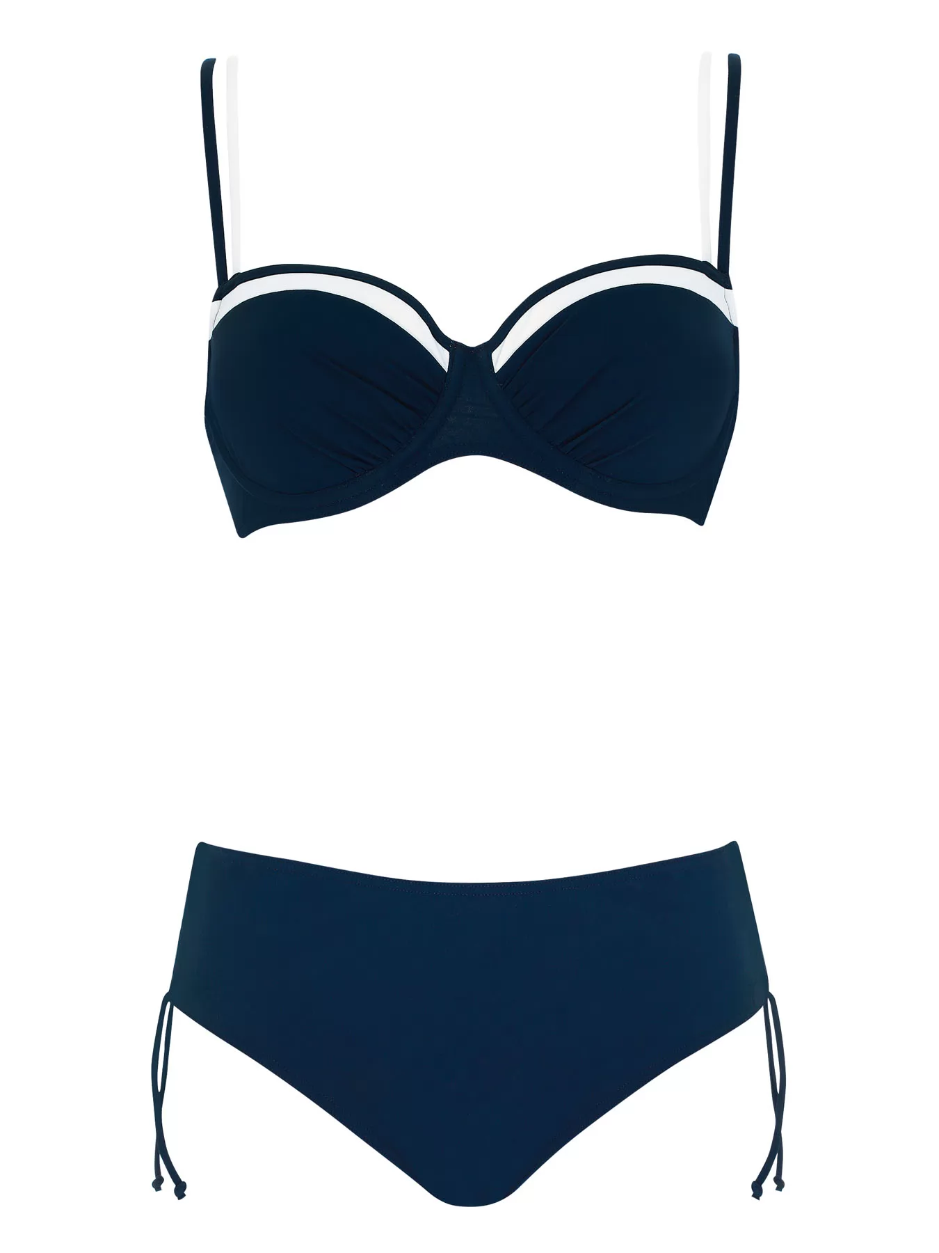 Biały, granatowy Kostium kąpielowy Sunflair 71020 - zdjęcie 1