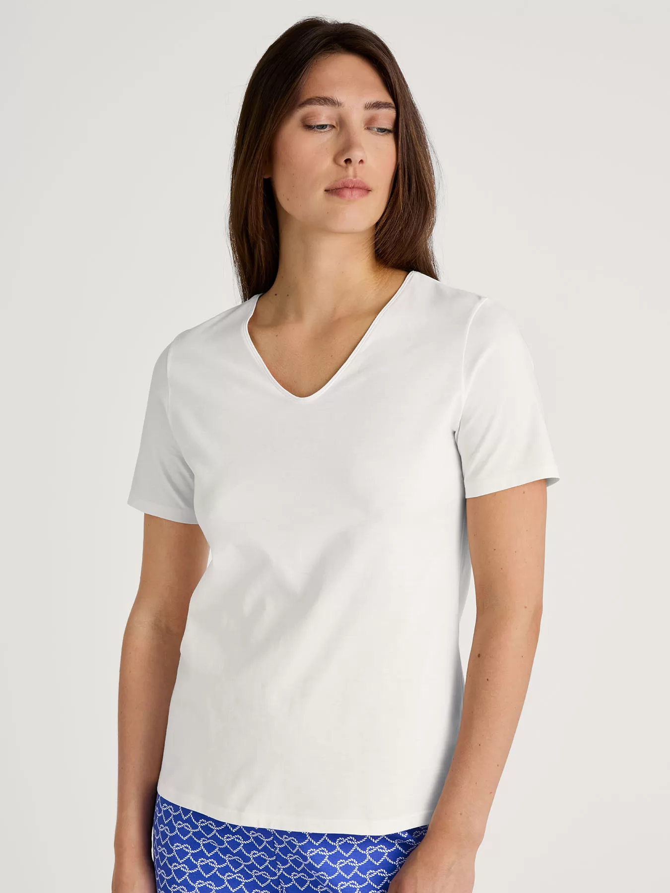 Biały Koszulka damska Calida Favourites Marine 14995 - zdjęcie 1