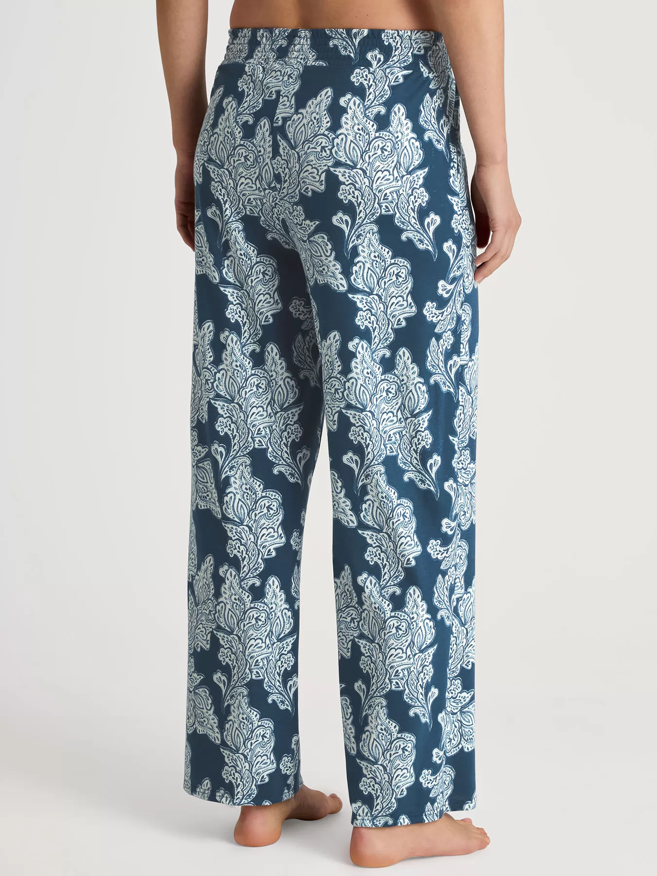 Niebieski Spodnie od piżamy Calida Favourites Botanic 29375 - zdjęcie 2