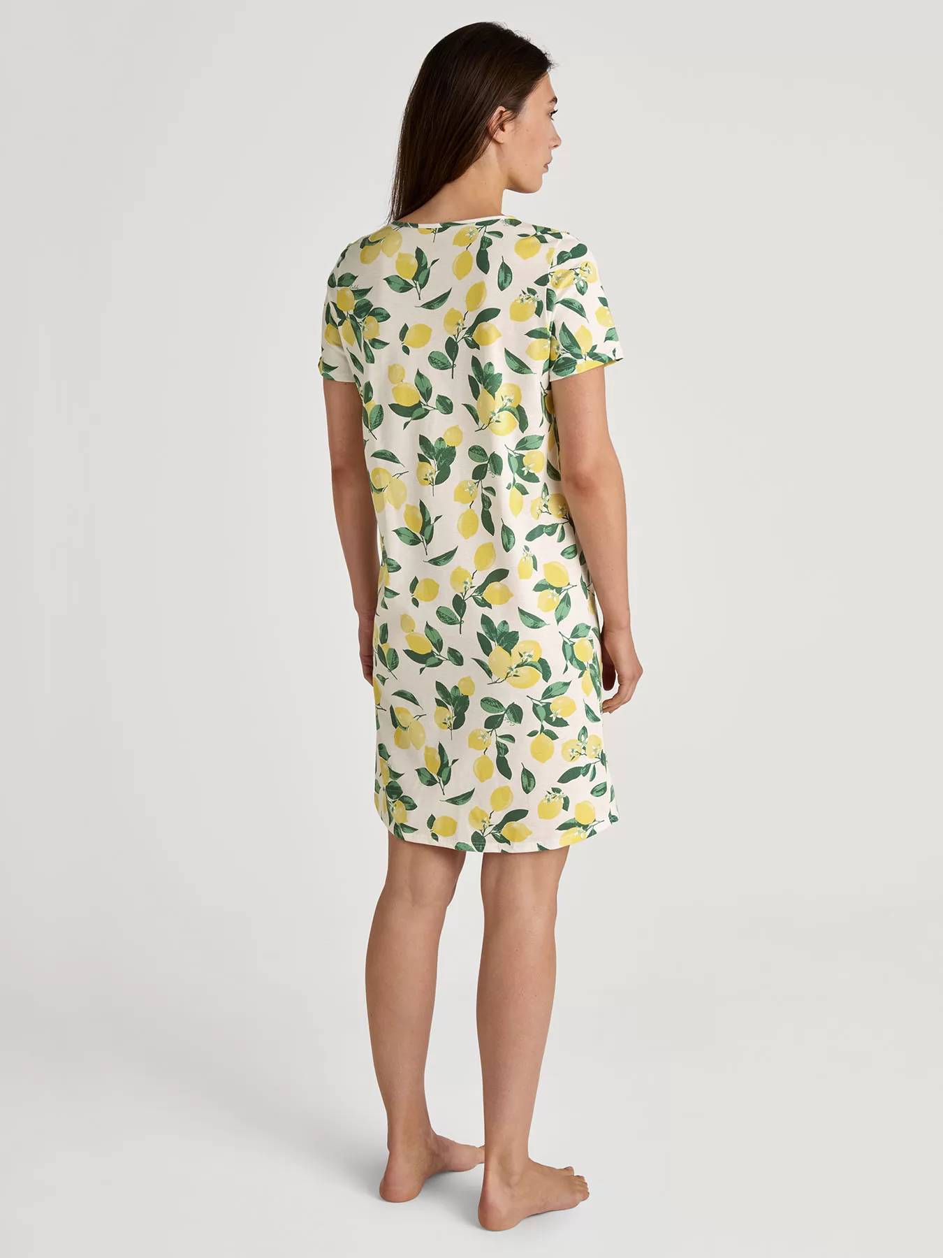 Wielobarwny, zielony, żółty Koszula nocna Calida Flower Nights 36054 - zdjęcie 2