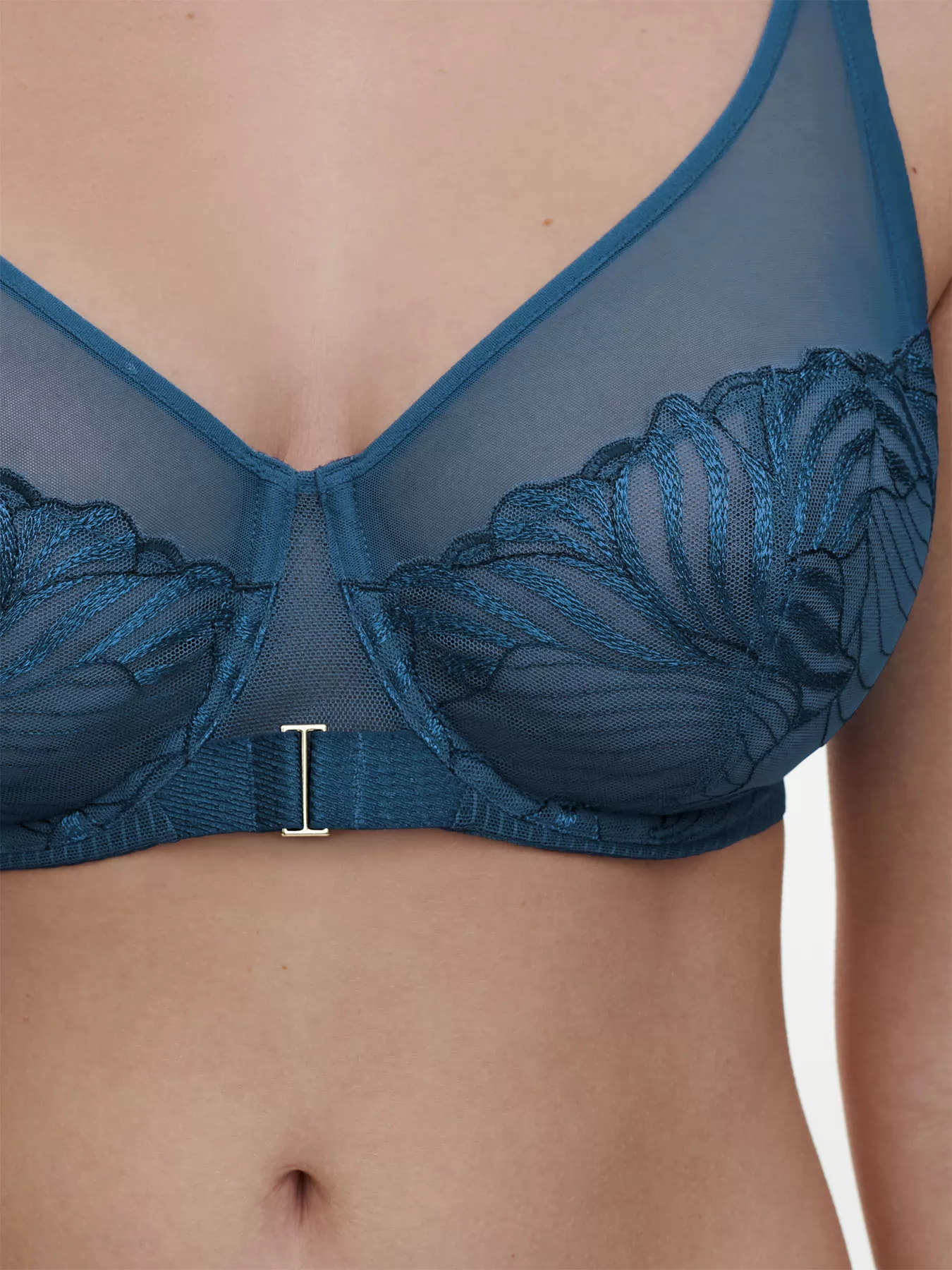 Niebieski Biustonosz Chantelle Legend C15YMU - zdjęcie 3