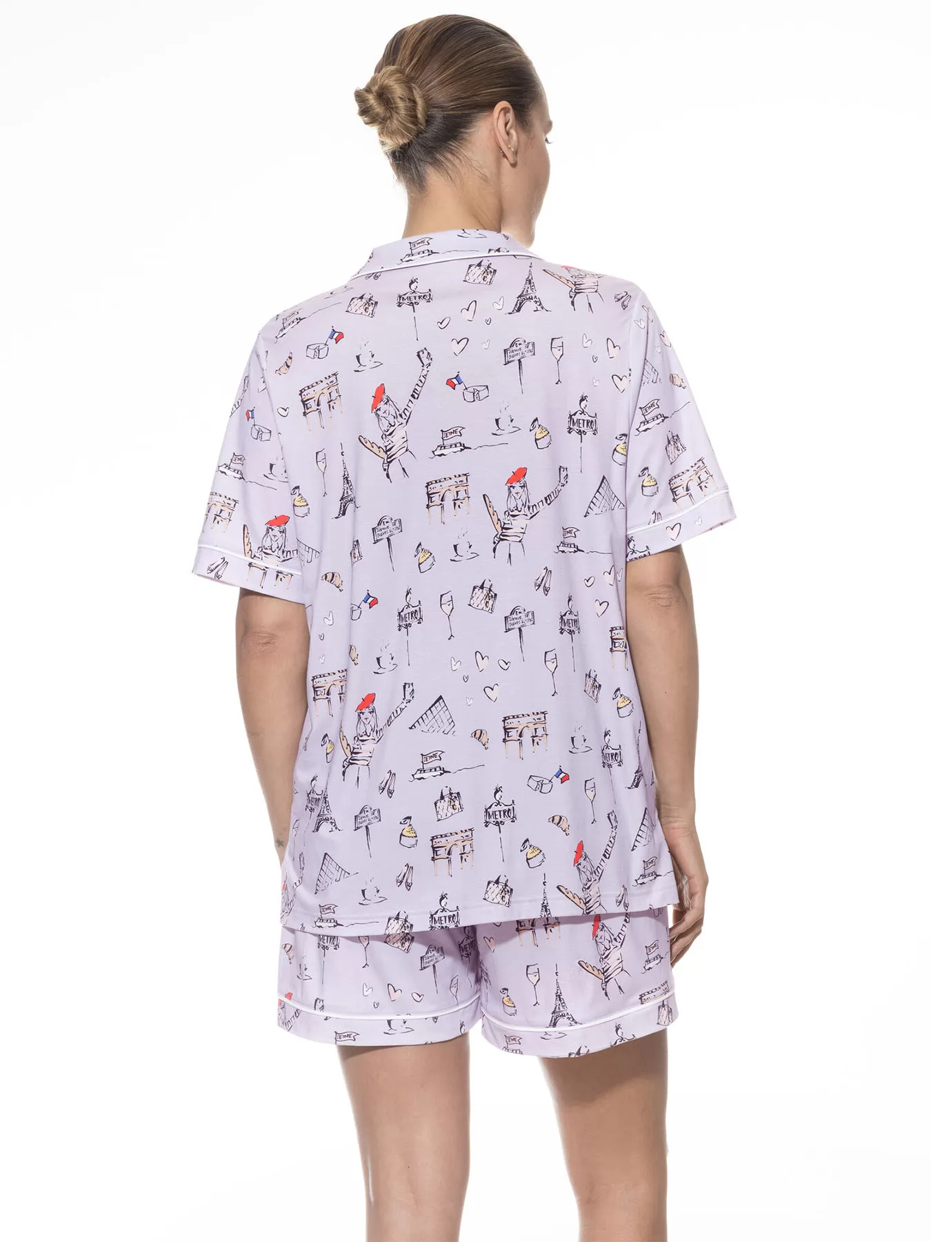 Fioletowy Piżama damska mey France Sensation 1240062 - zdjęcie 2