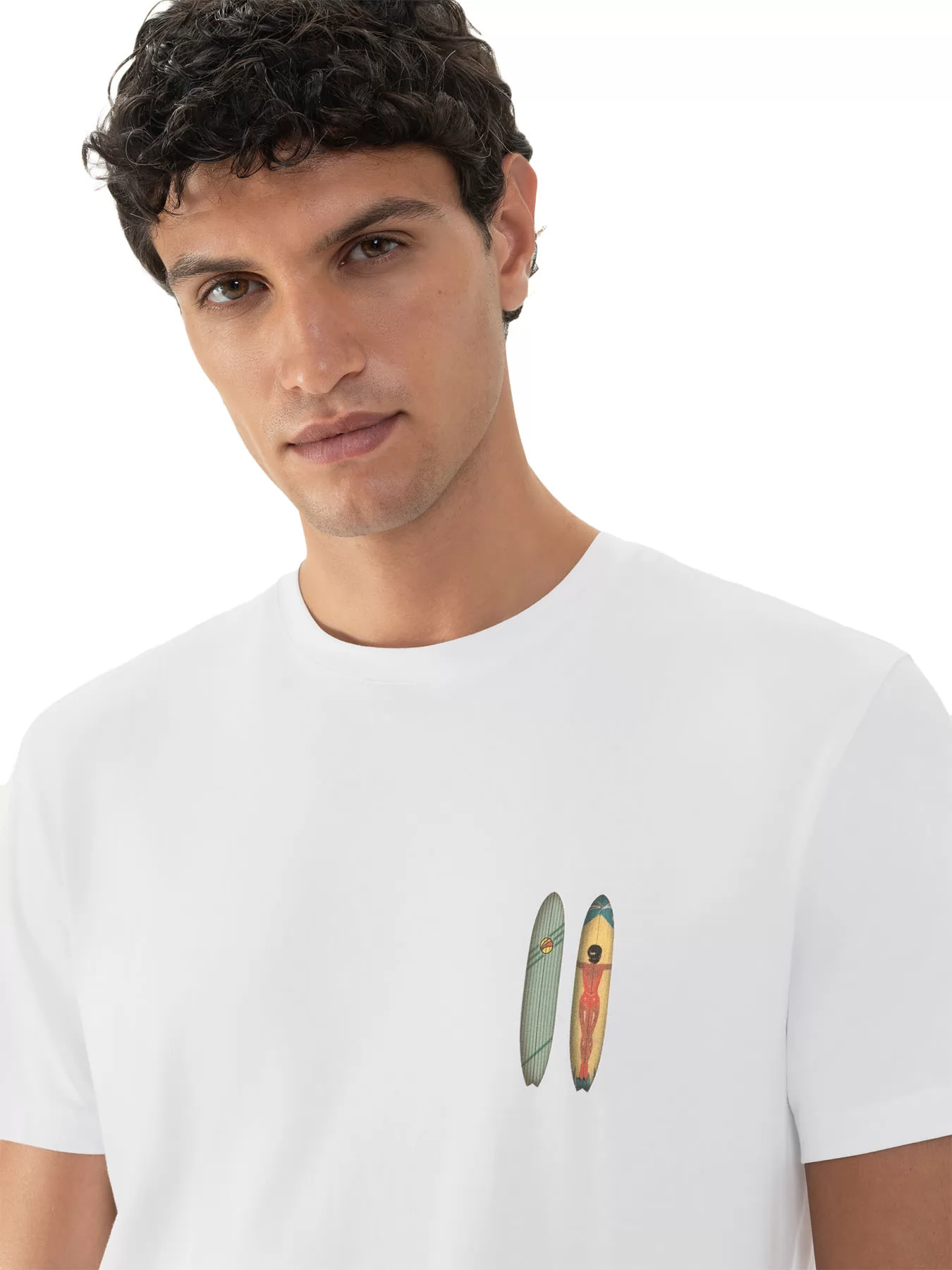 Biały Koszulka męska mey Beach Board Dreams 2210013 - zdjęcie 3