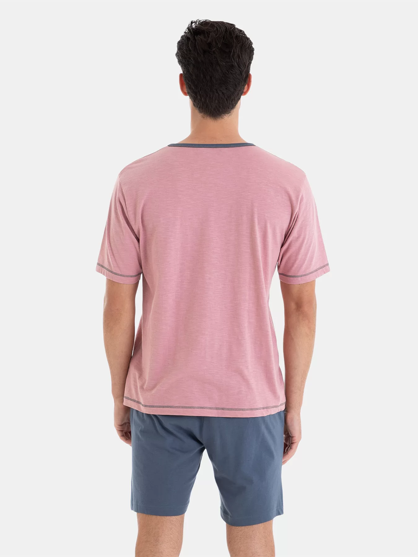 Czerwony, niebieski Piżama męska Massana 251303 - zdjęcie 2