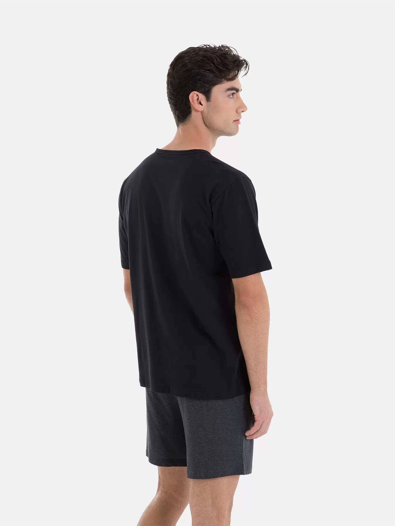 Czarny Piżama męska Massana 251307 - zdjęcie 3